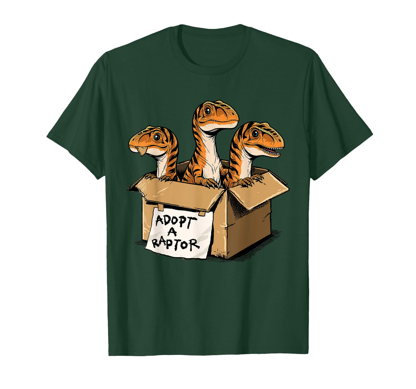 Raptor Shirt Adopt A Raptor Box Funny Dinosaur Adoption T-Shirt