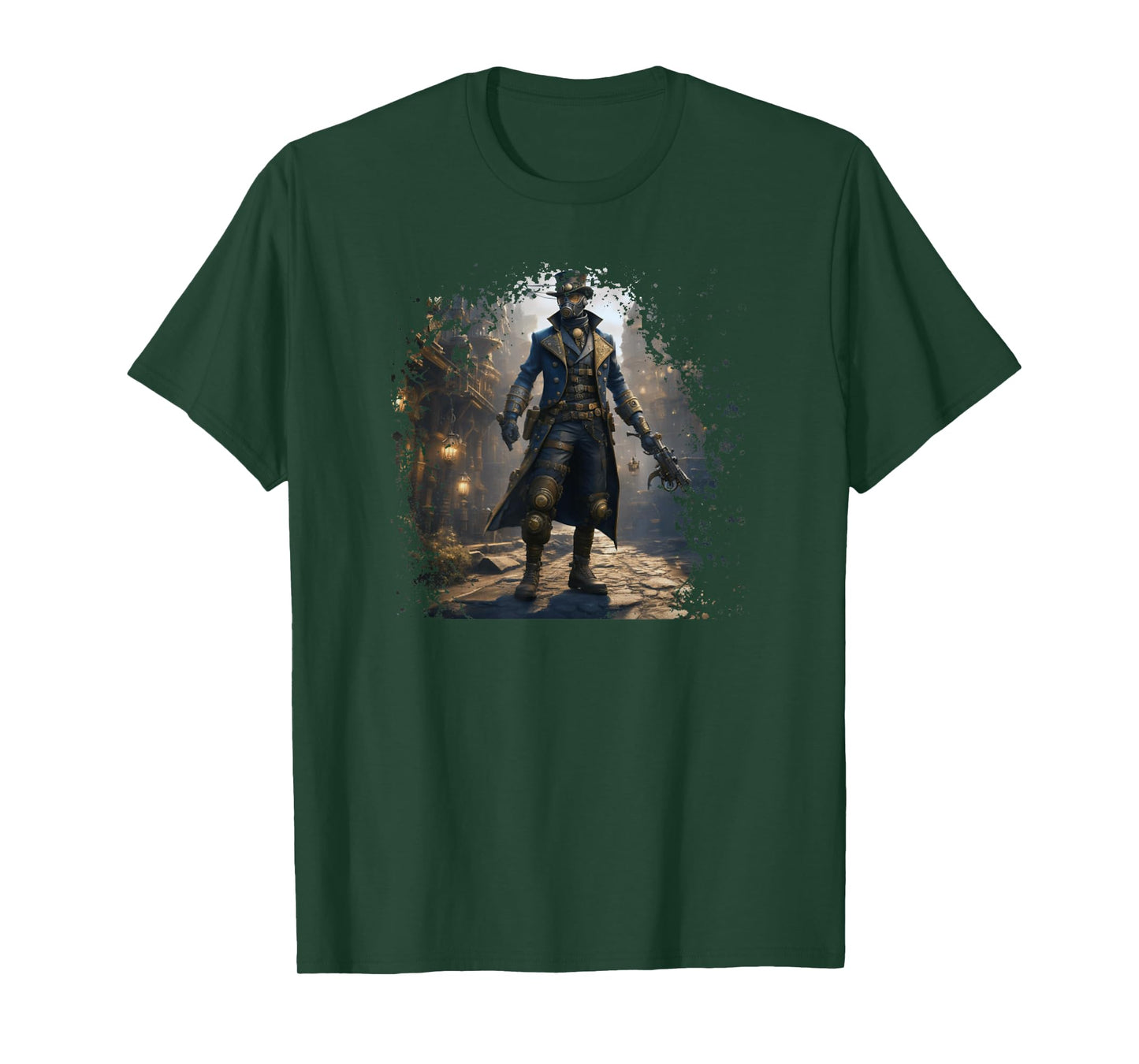Victorian Steam Punk Assassin And Steampunk World Aesthetic T-Shirt