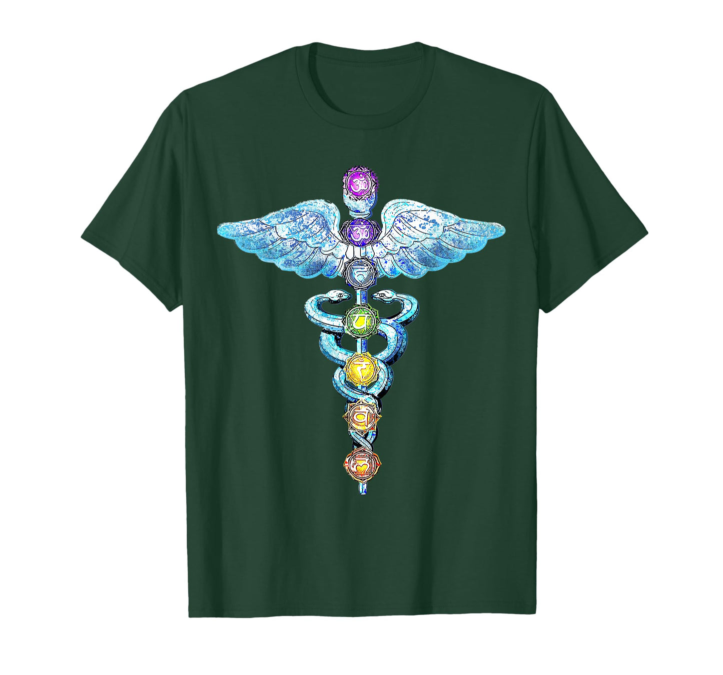 Kundalini Snake Chakras Healing Energy Rising, Meditation T-Shirt