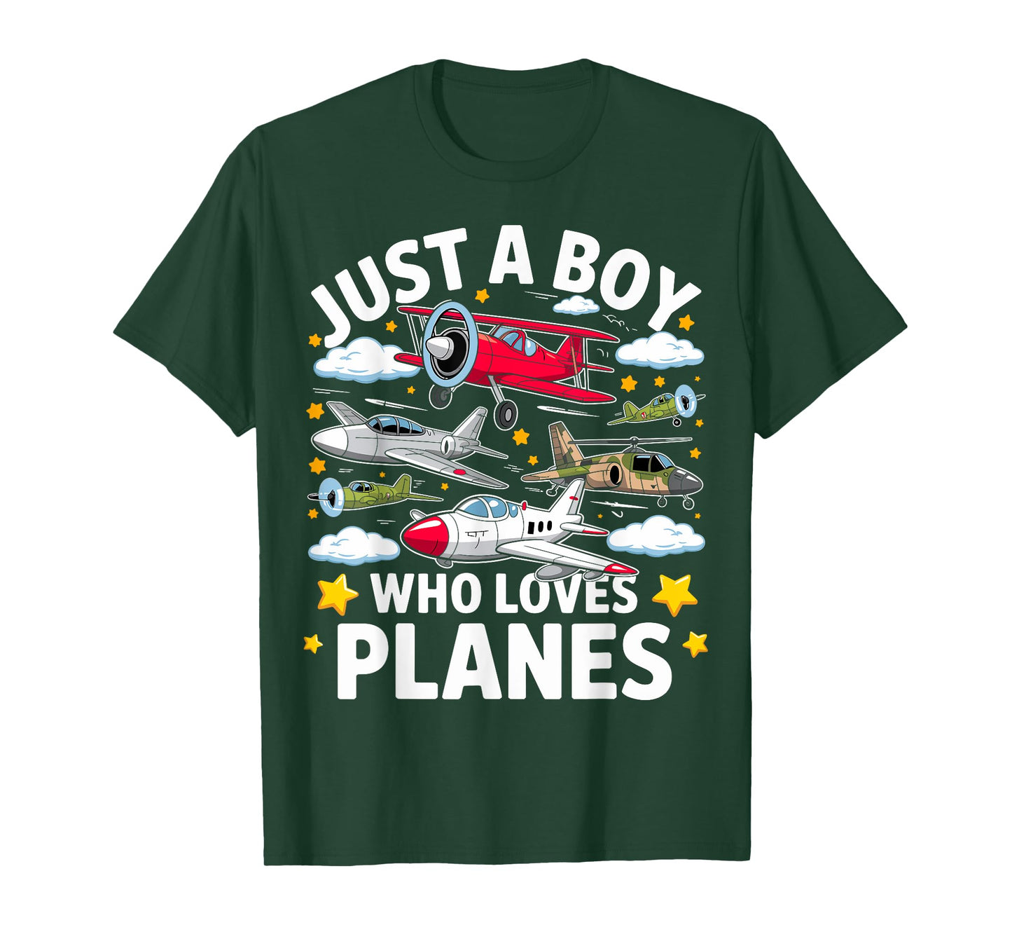 Aircraft Lovers Just A Boy Who Loves Planes Airplane T-Shirt