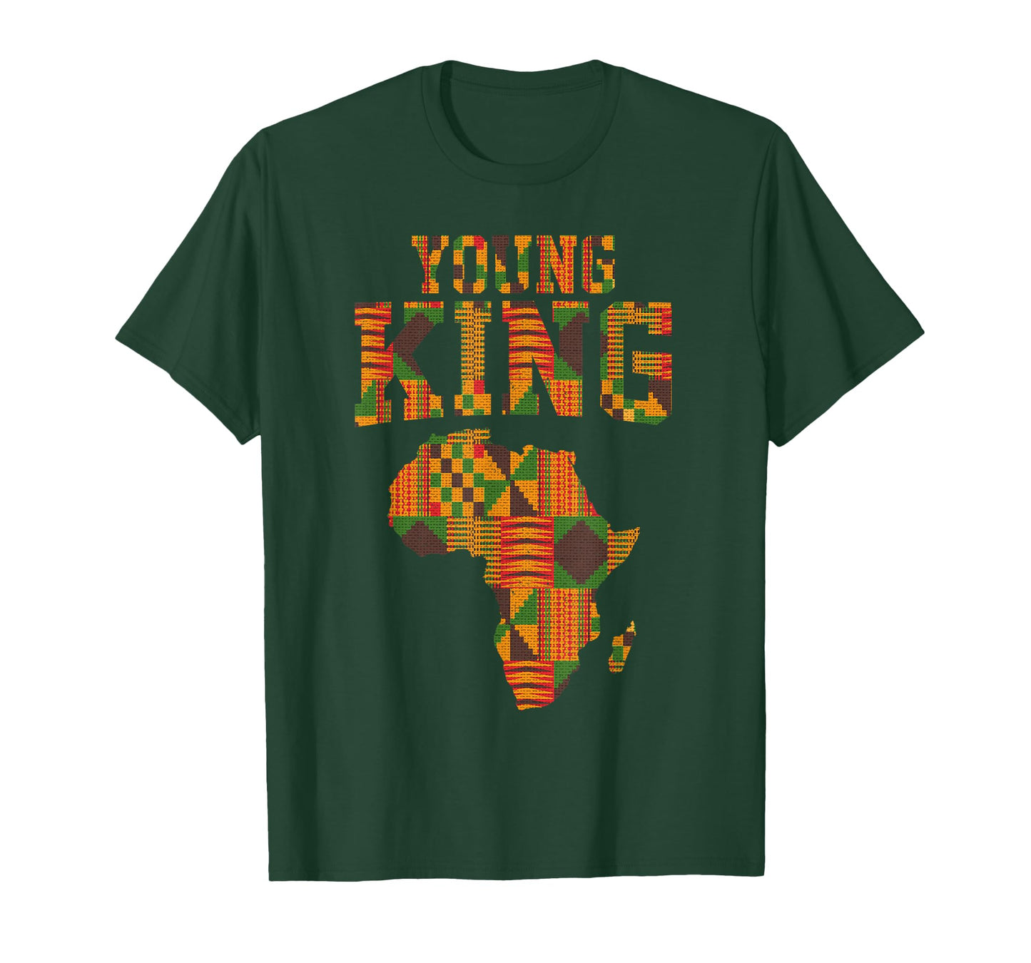 African King Art For Boys Toddlers Kente Cloth African Print T-Shirt