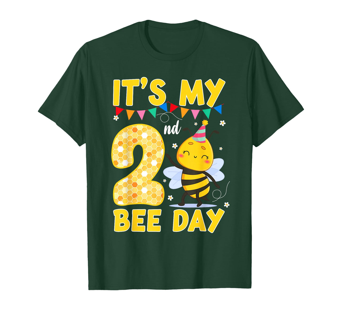 It's My 2nd Birthday Bee Day 2 Year Old Bee Theme Party T-Shirt