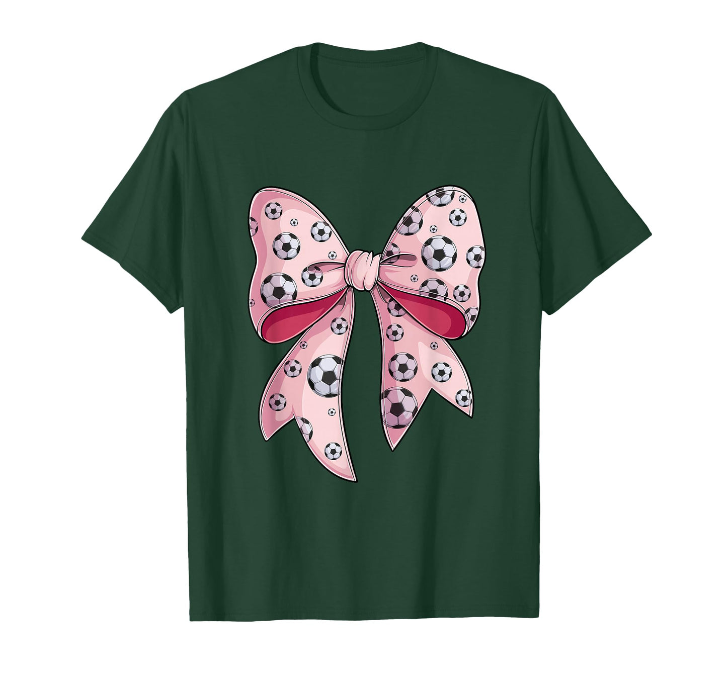 Coquette bow Soccer ball toddler youth girls women T-Shirt