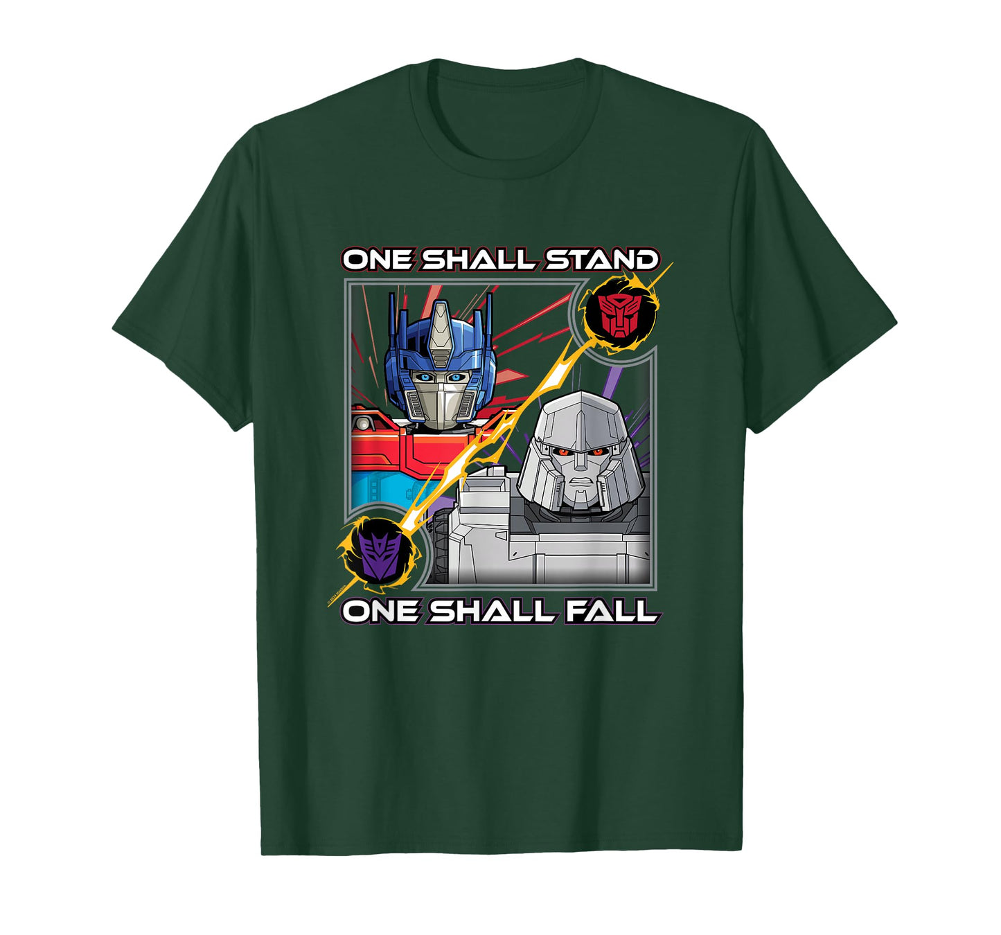 Transformers One One Shall Stand One Shall Fall Poster T-Shirt