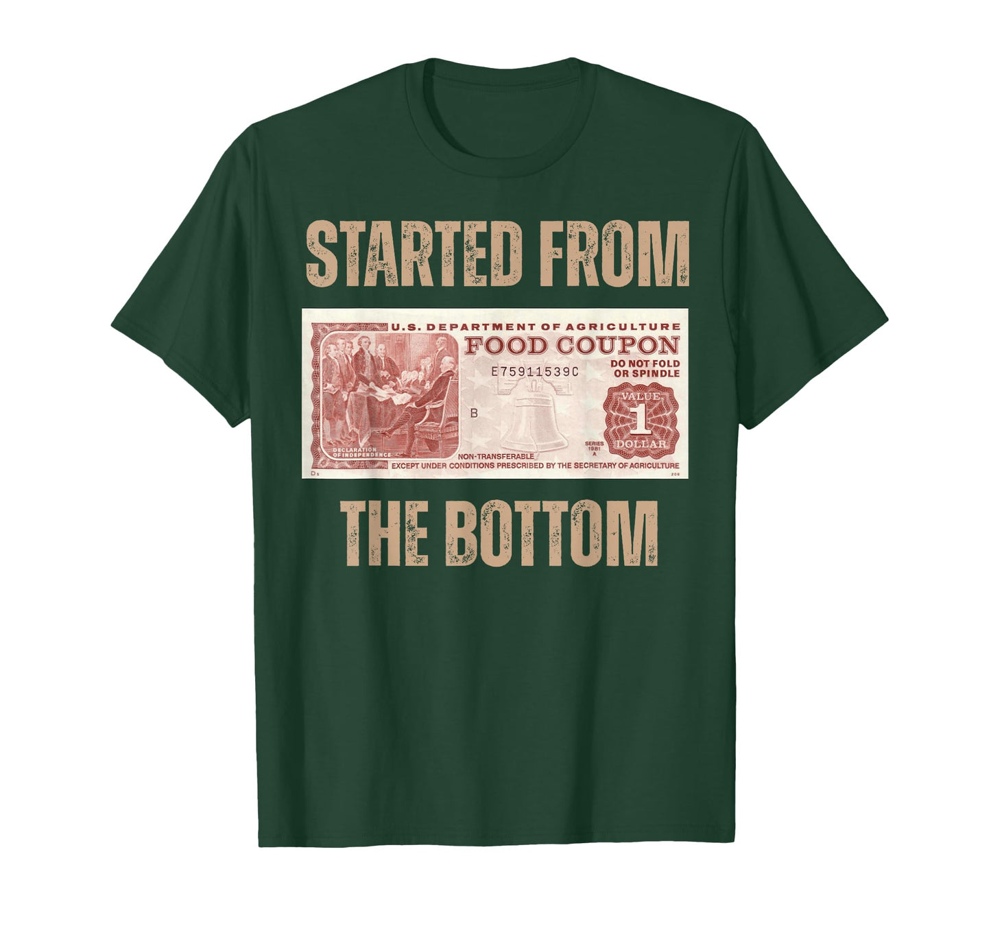 Started from Food Stamp Amounts In Each State the bottom T-Shirt