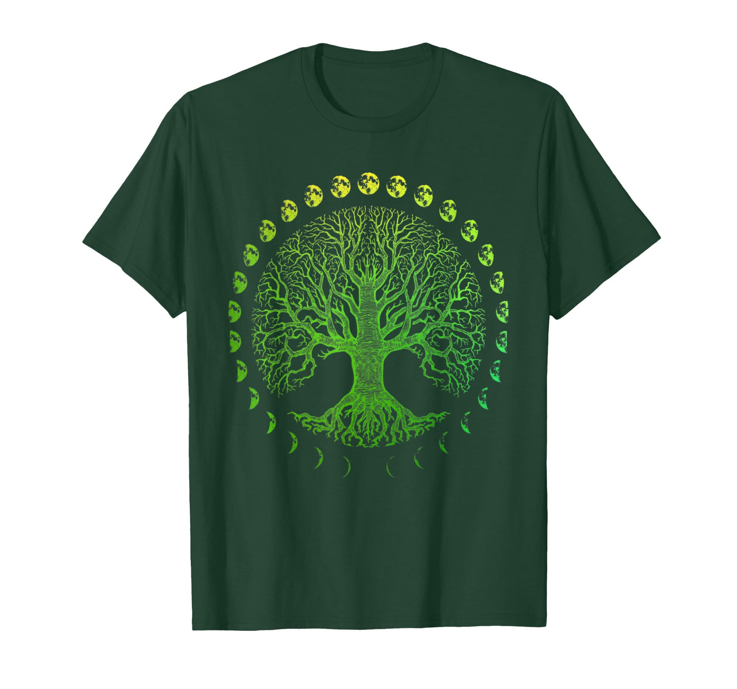 Tree of Life Phases of the Moon Gift - Earth Day T-Shirt