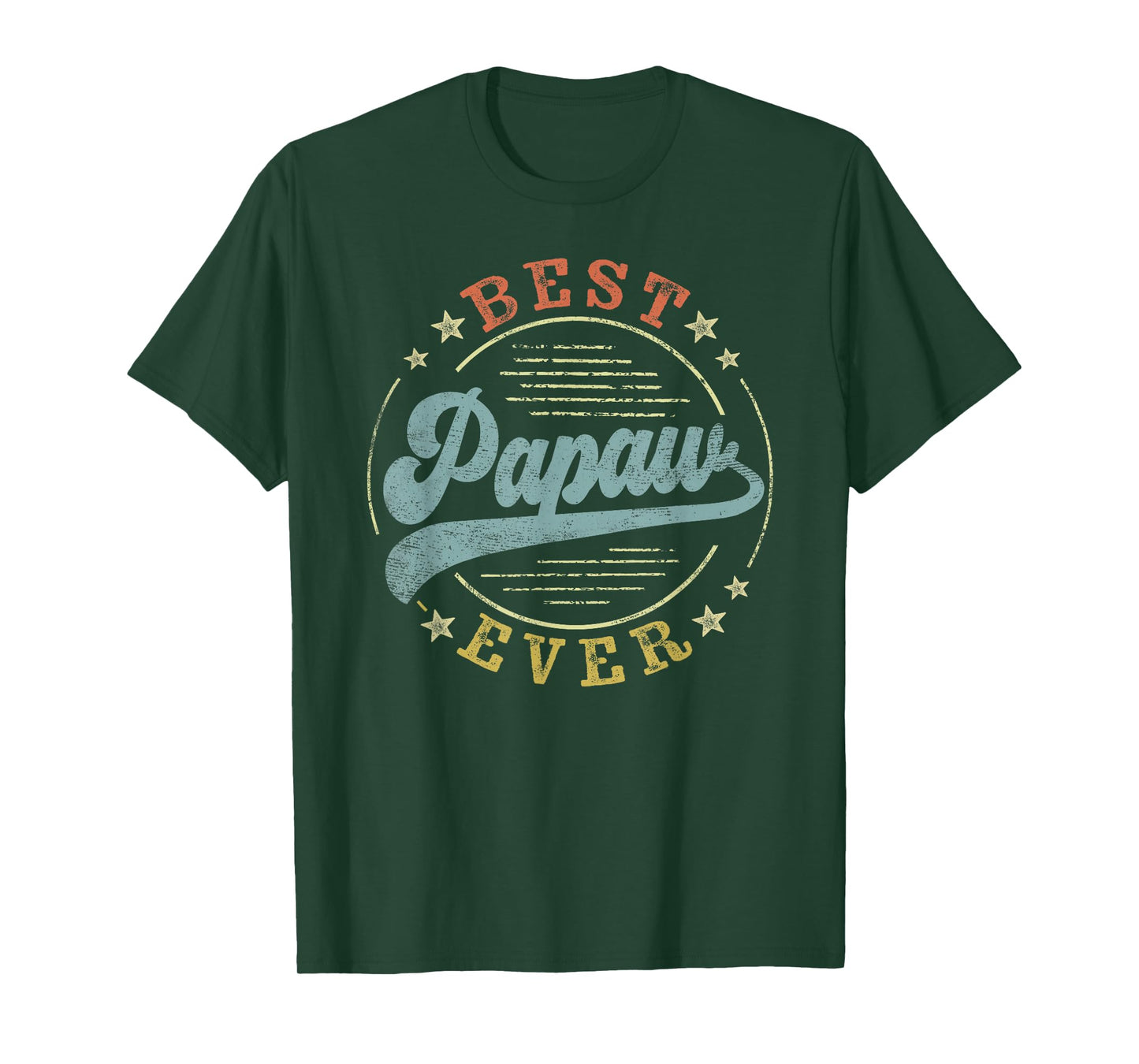 Best Papaw Ever Father's Day Papaw Gifts Vintage Emblem T-Shirt