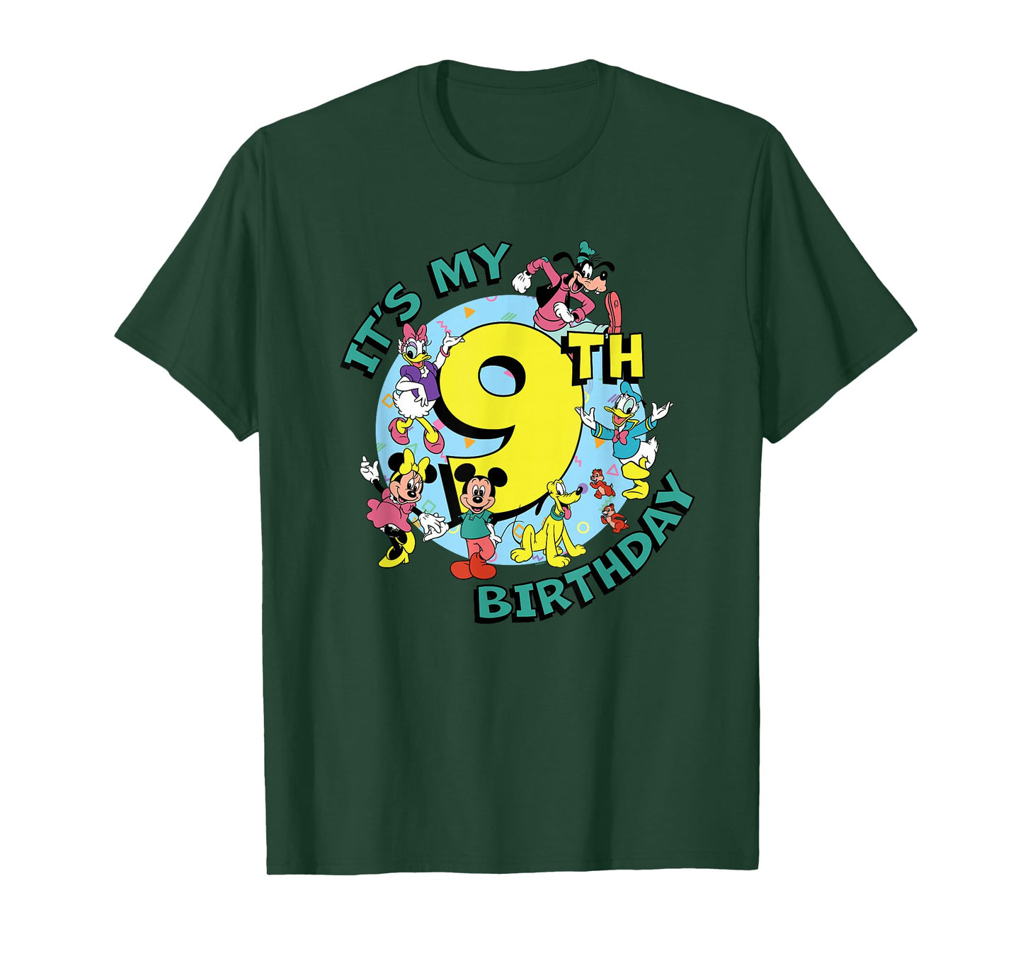 Disney Mickey and Friends It's My Ninth 9th Birthday T-Shirt