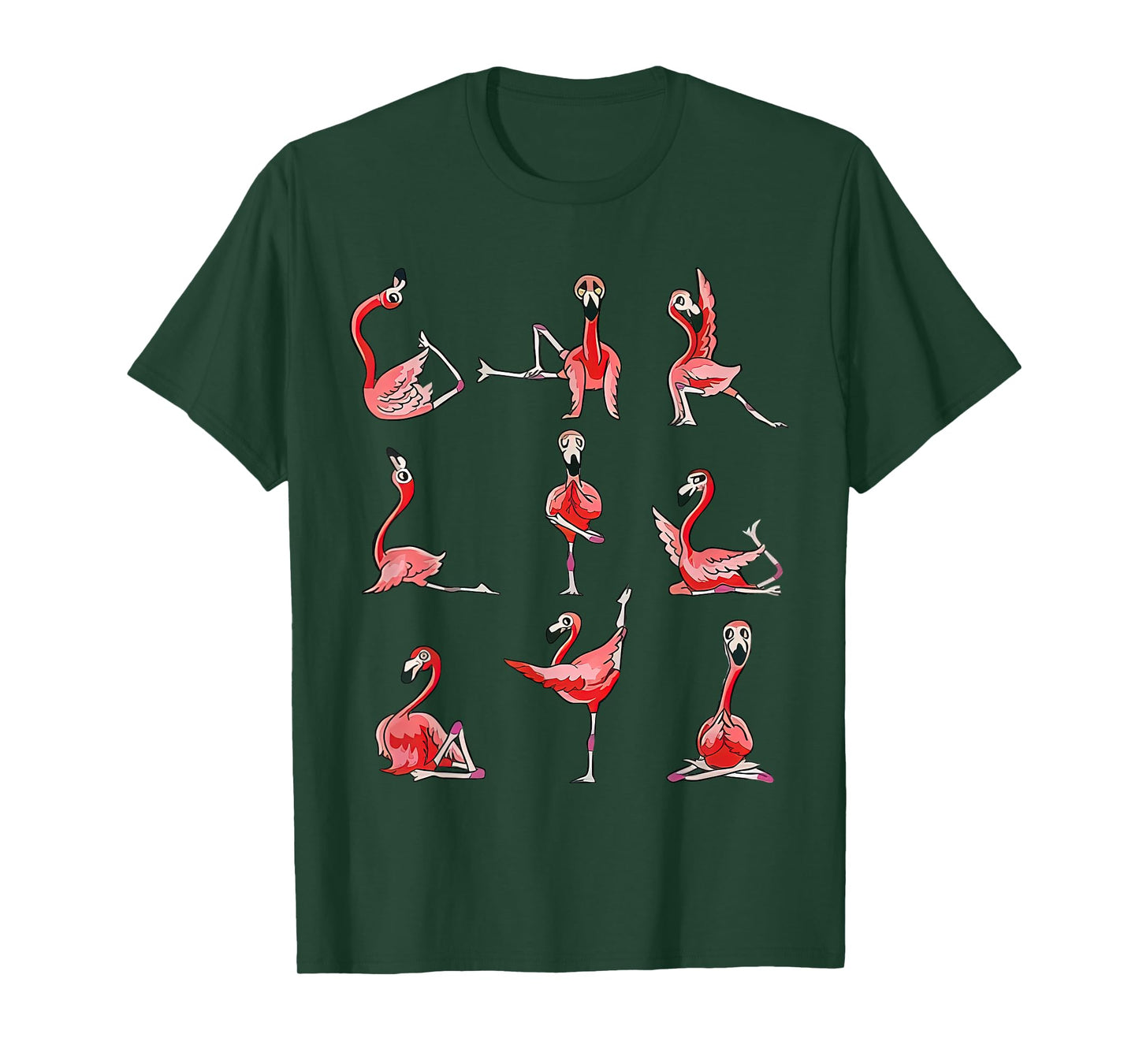 Women Flamingo Do Yoga Pose Meditation Men Women Tee T-Shirt