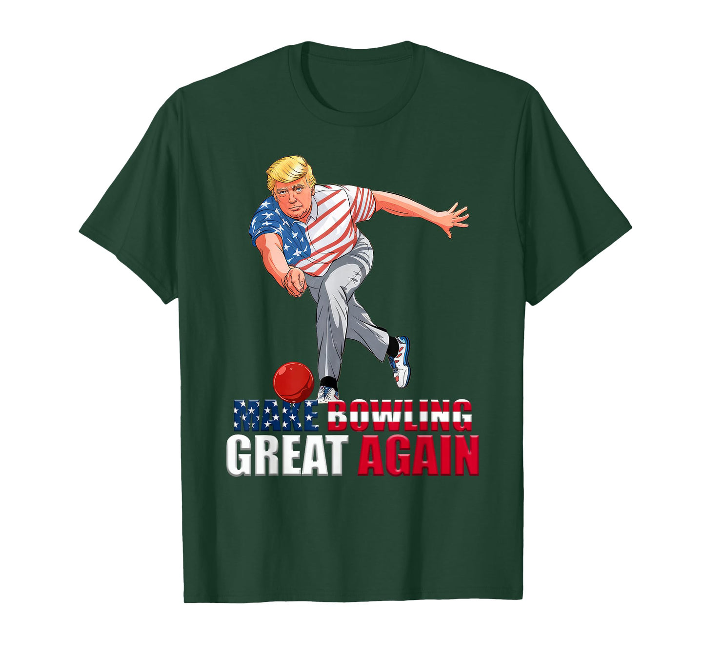 Funny Trump Bowling Make Bowling Great Again T-Shirt