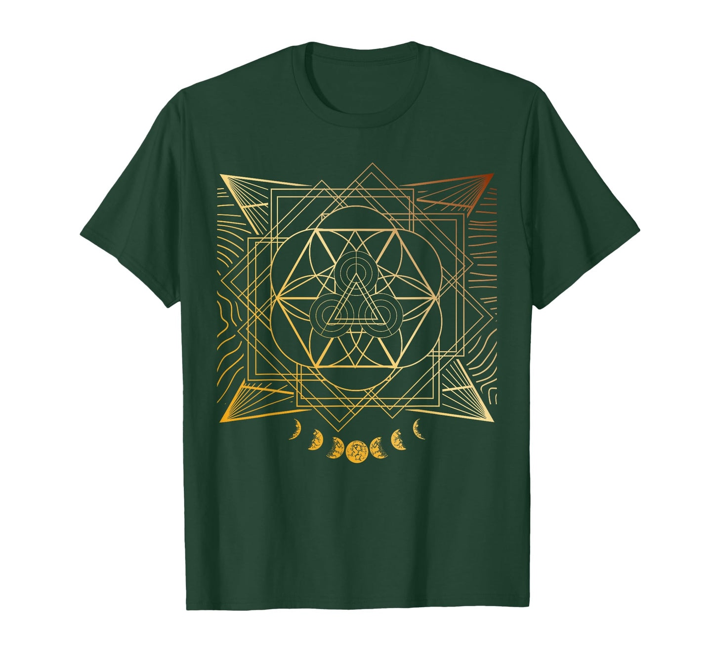 Sacred Geometry for a Spiritual Zen Gothic Mandala T-Shirt