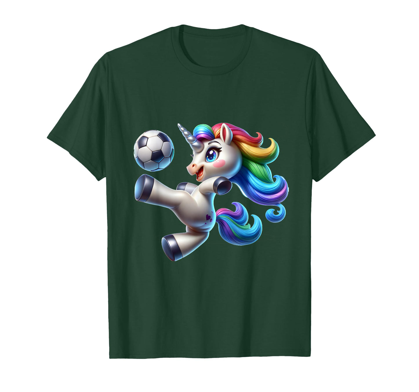 Cute Soccer Player Unicorn T-Shirt