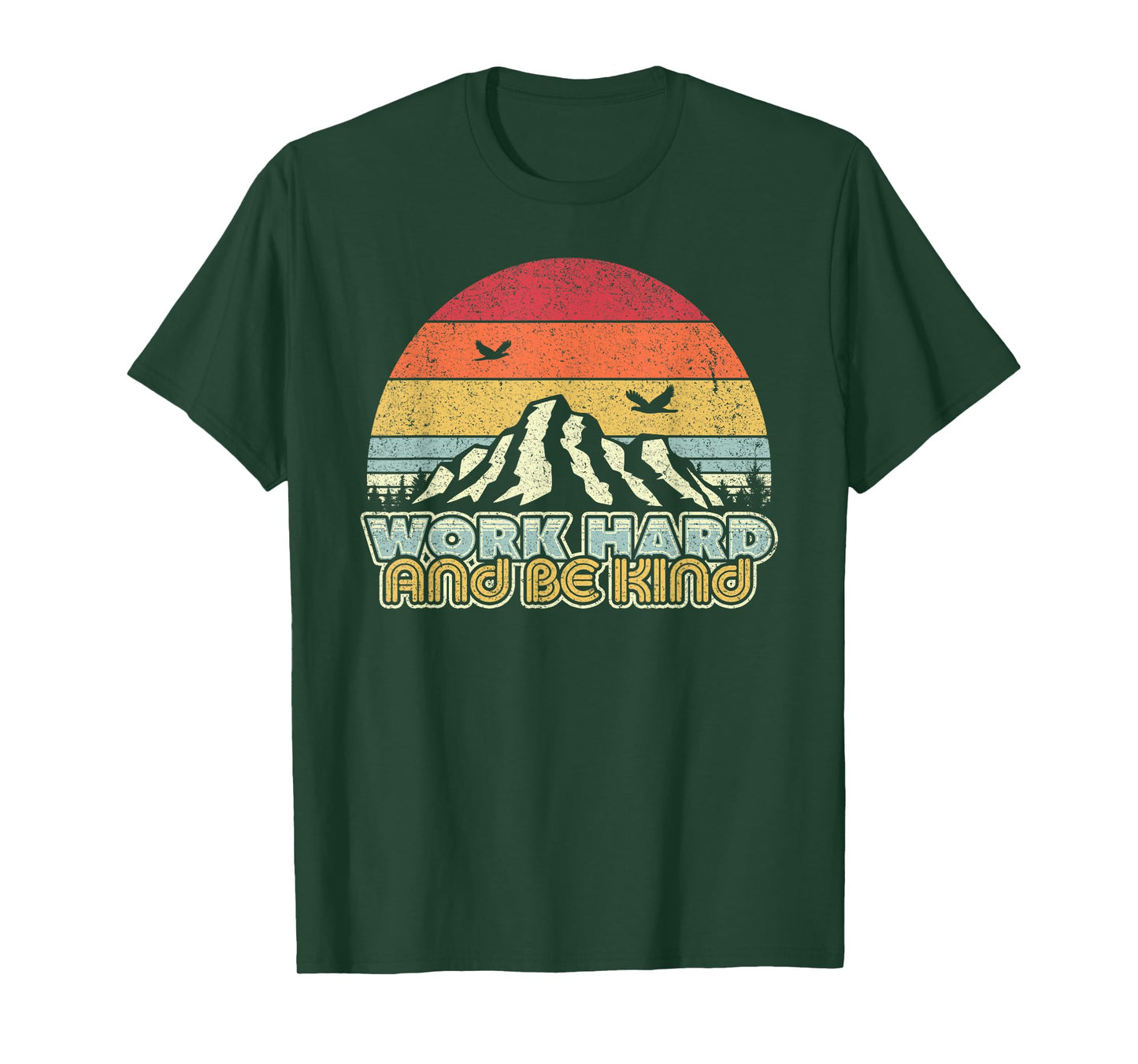Work Hard And Be Kind Mindfulness Shirt Vintage T-Shirt