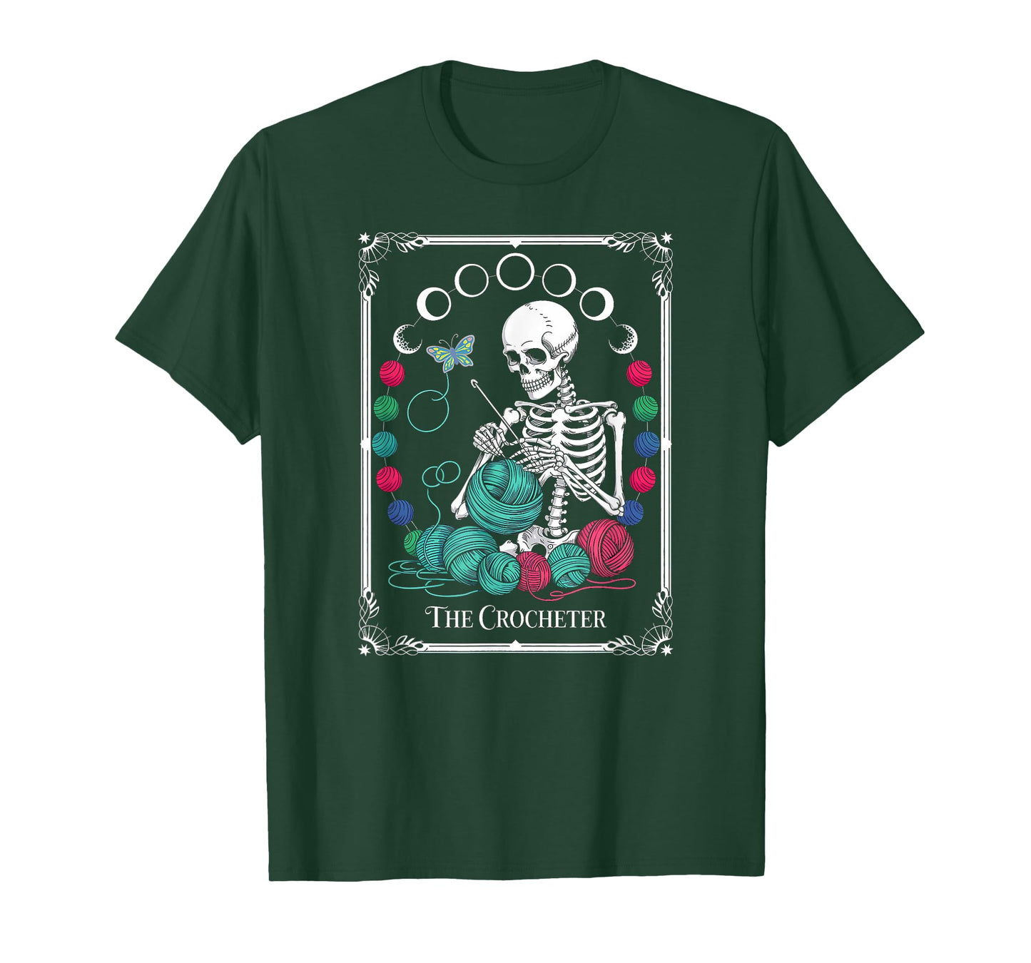 The Crocheter Tarot Card Funny Yarn Design T-Shirt