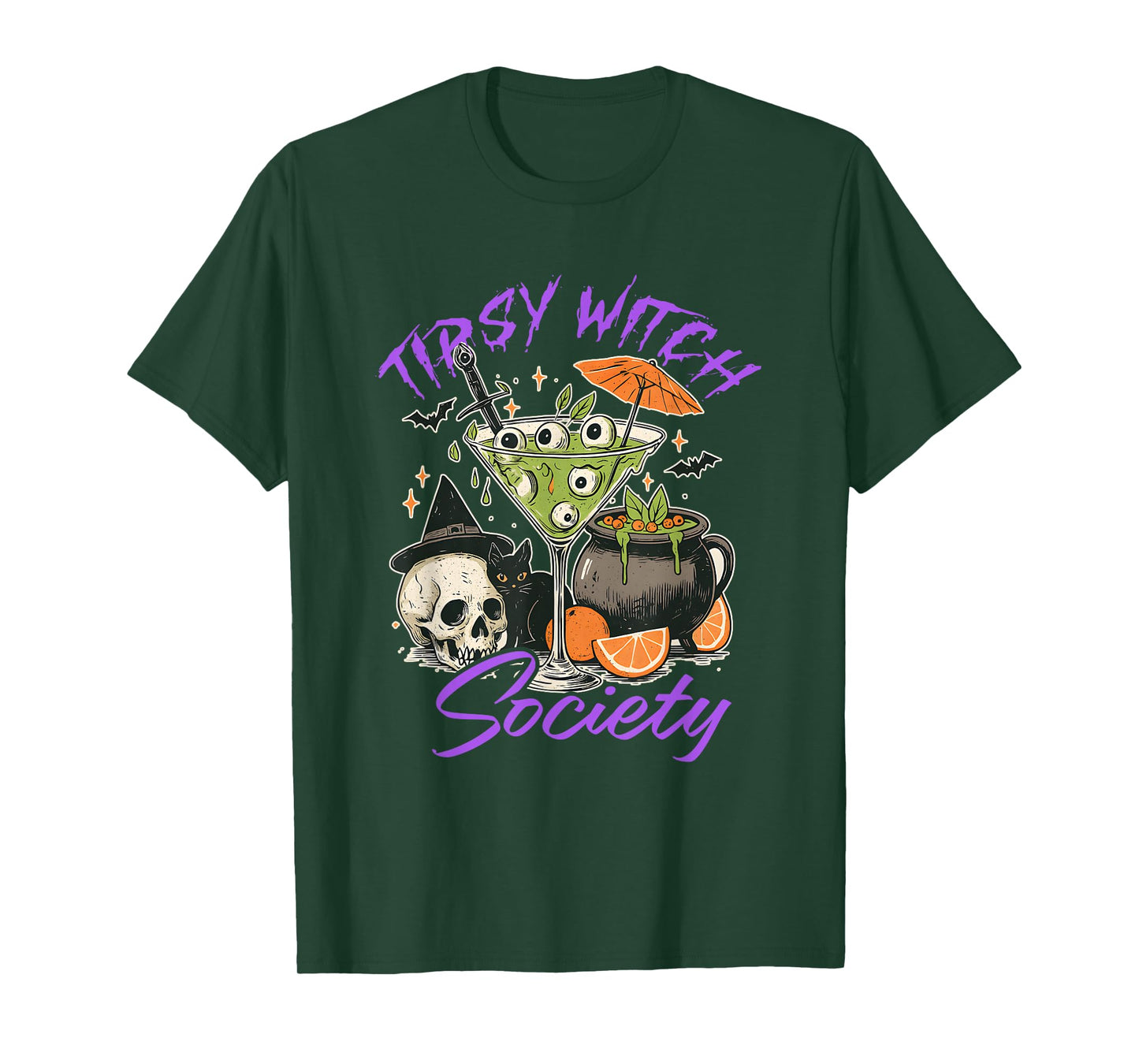 Tipsy Witch Society, Halloween Vibe T-Shirt