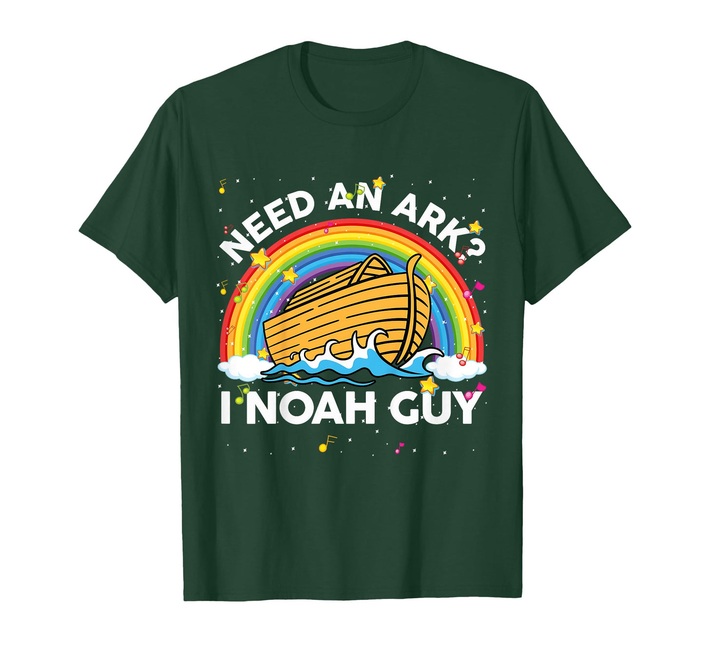 Kids Toddler Kid Need Ark I Noah Guy Christian Easter Rainbow Boy T-Shirt