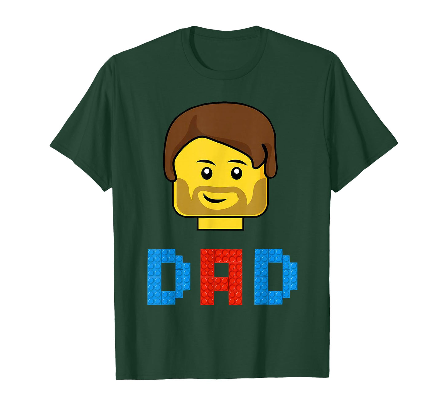 Unique Family Dad Master Builder Building Bricks Blocks T-Shirt