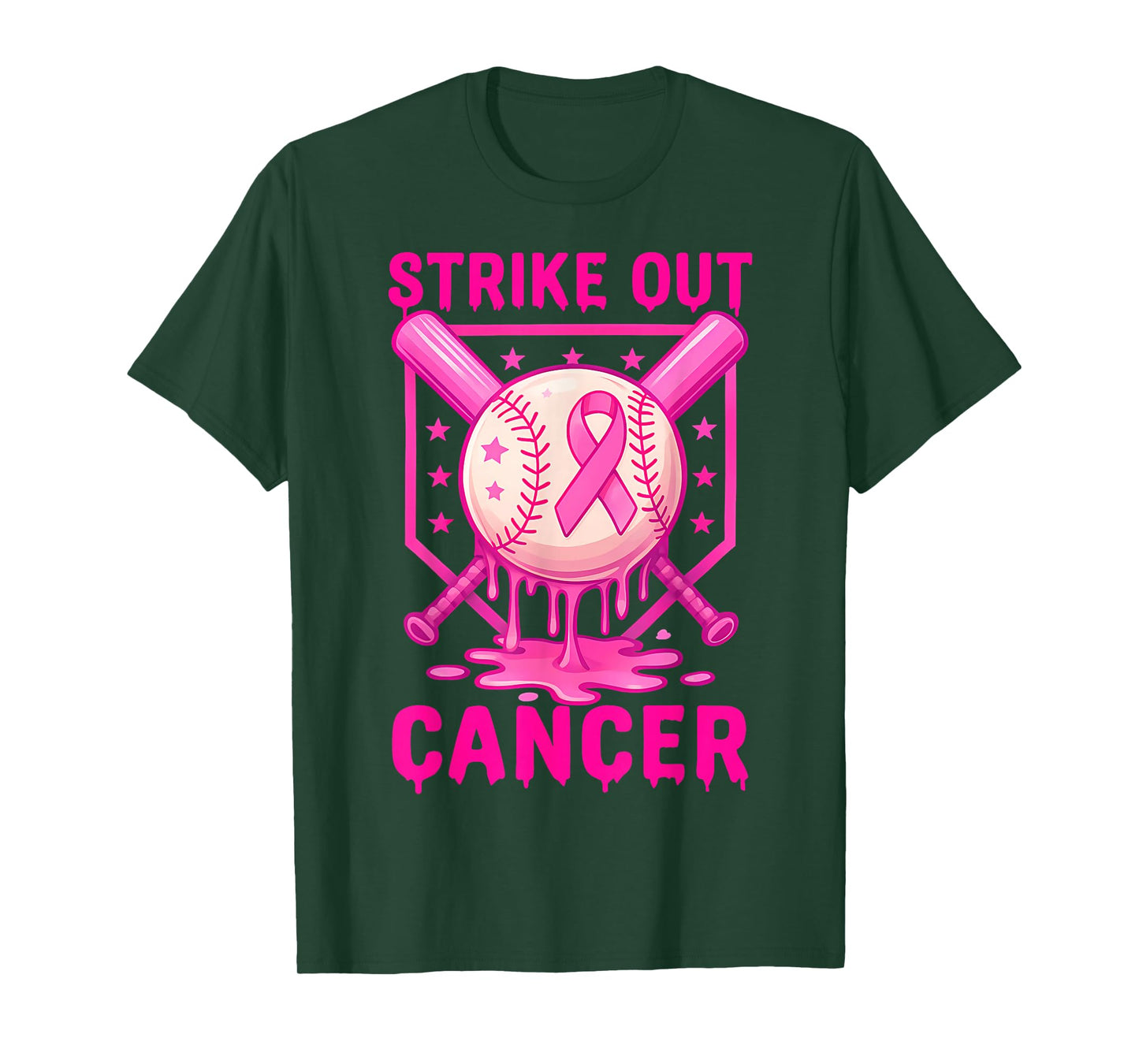 Strike Out Breast Cancer Awareness Baseball Fight Men Women T-Shirt