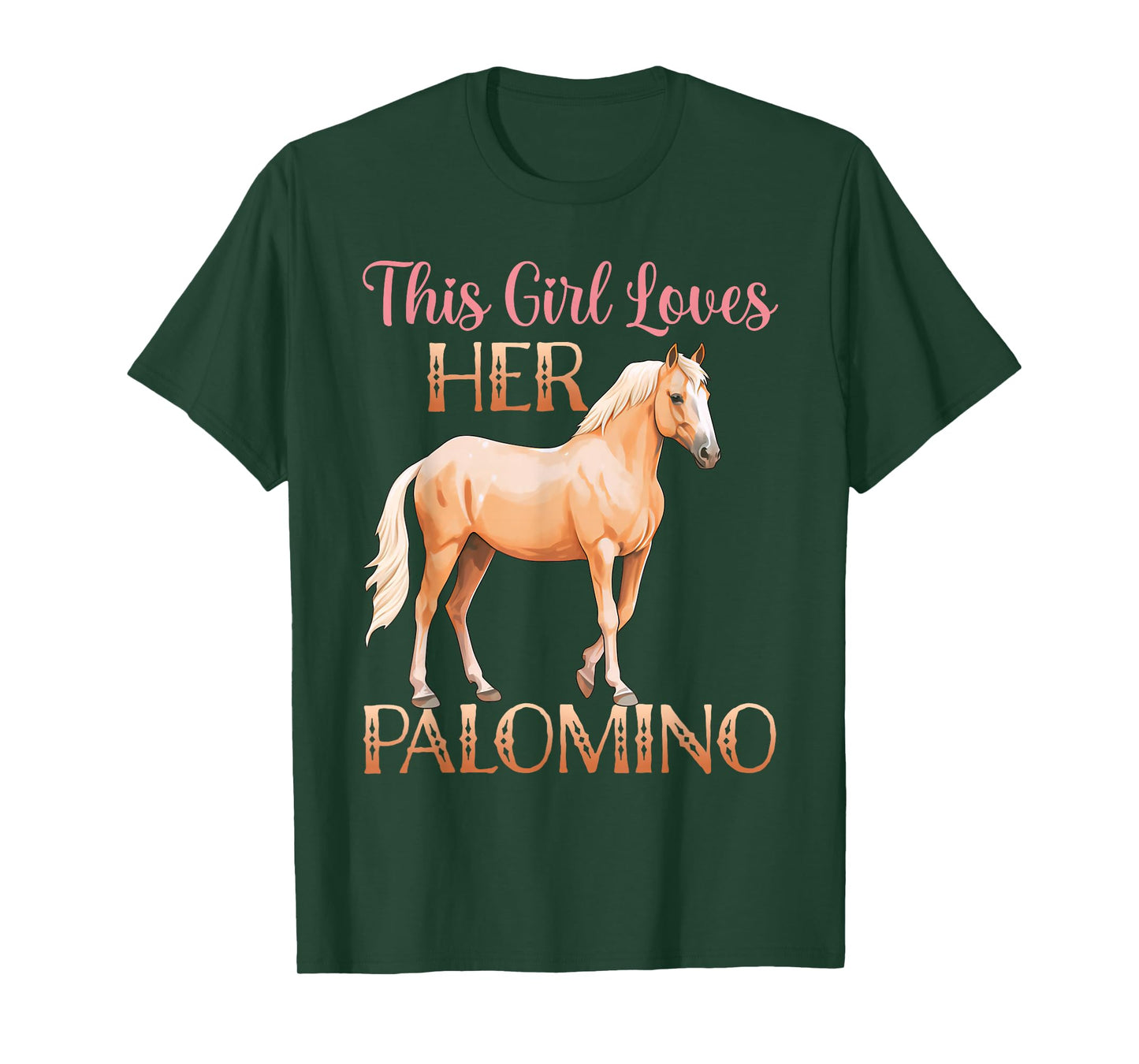 This Girl Loves Her Palomino Horse Lover Women Girls T-Shirt
