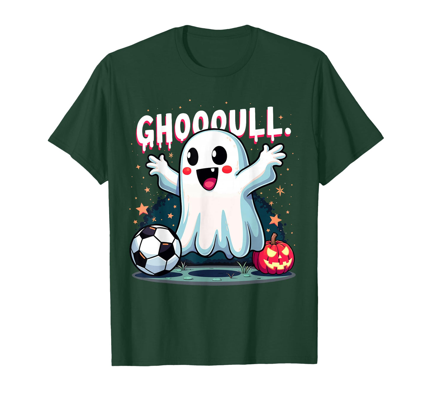 Ghoooal Soccer Ghost Halloween Funny Soccer Halloween T-Shirt