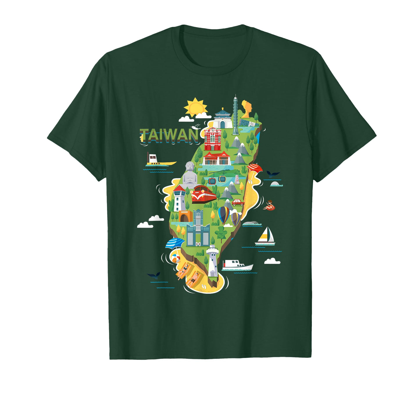 Travel Around Asia Taiwan Taipei Family Vacation Souvenir T-Shirt