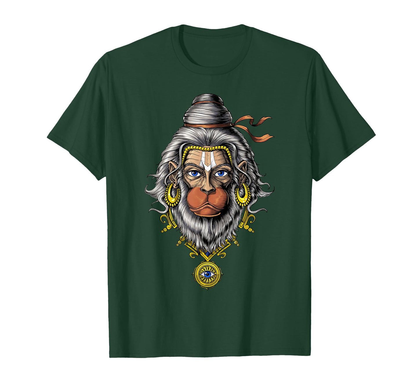 Hanuman Hindu God Hinduism Monkey Zen Yoga Spiritual T-Shirt