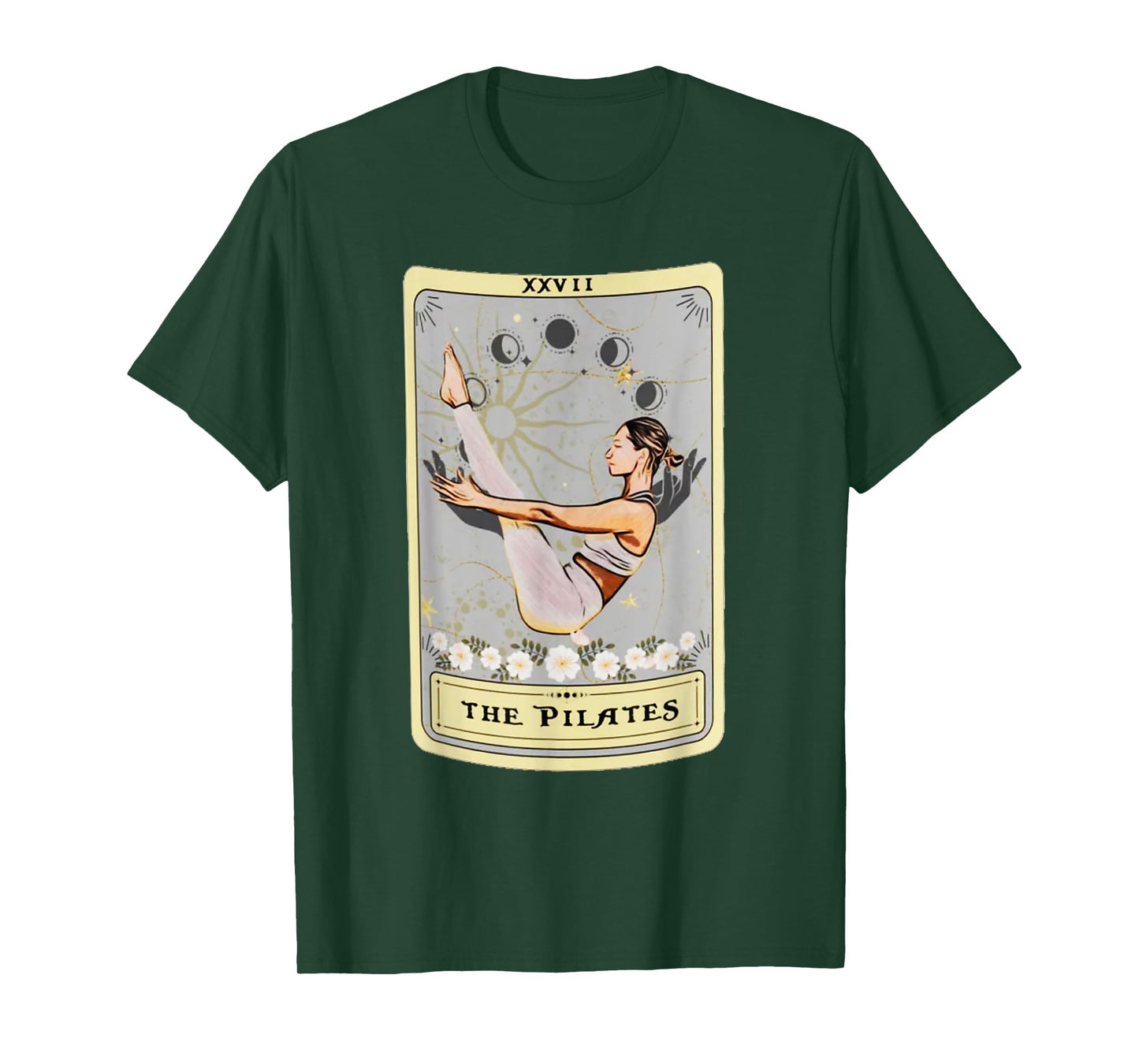The Pilates Tarot Card Women's Unisex-Kids Vintage Black Cartoon T-Shirt