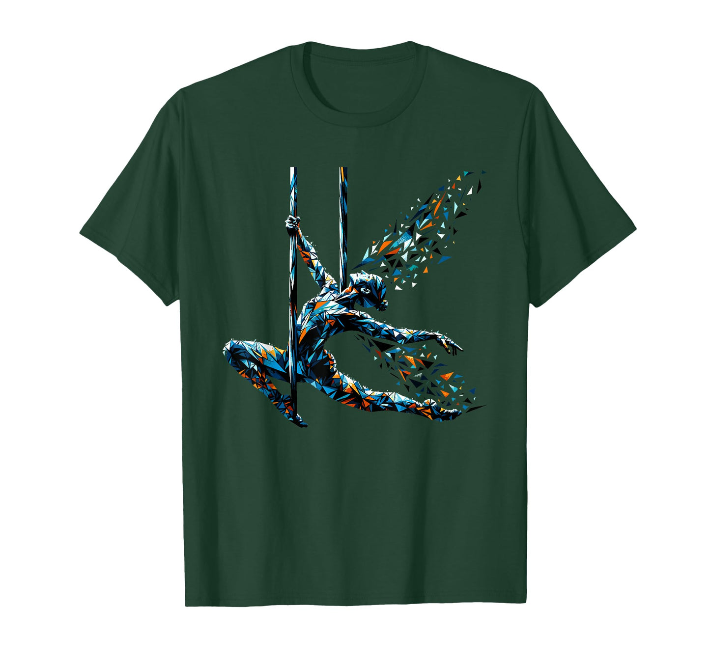 Polygon Art Aerial Silk Yoga Aerialist Acrobatics T-Shirt