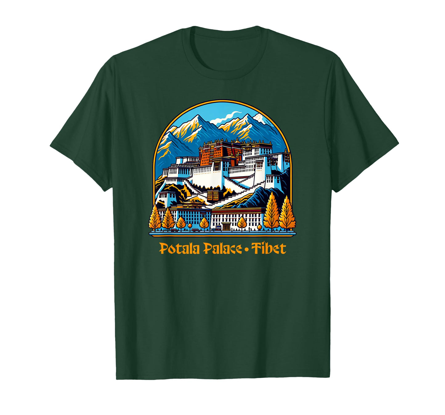 Potala Palace Tibet Lhasa Buddhist T-Shirt