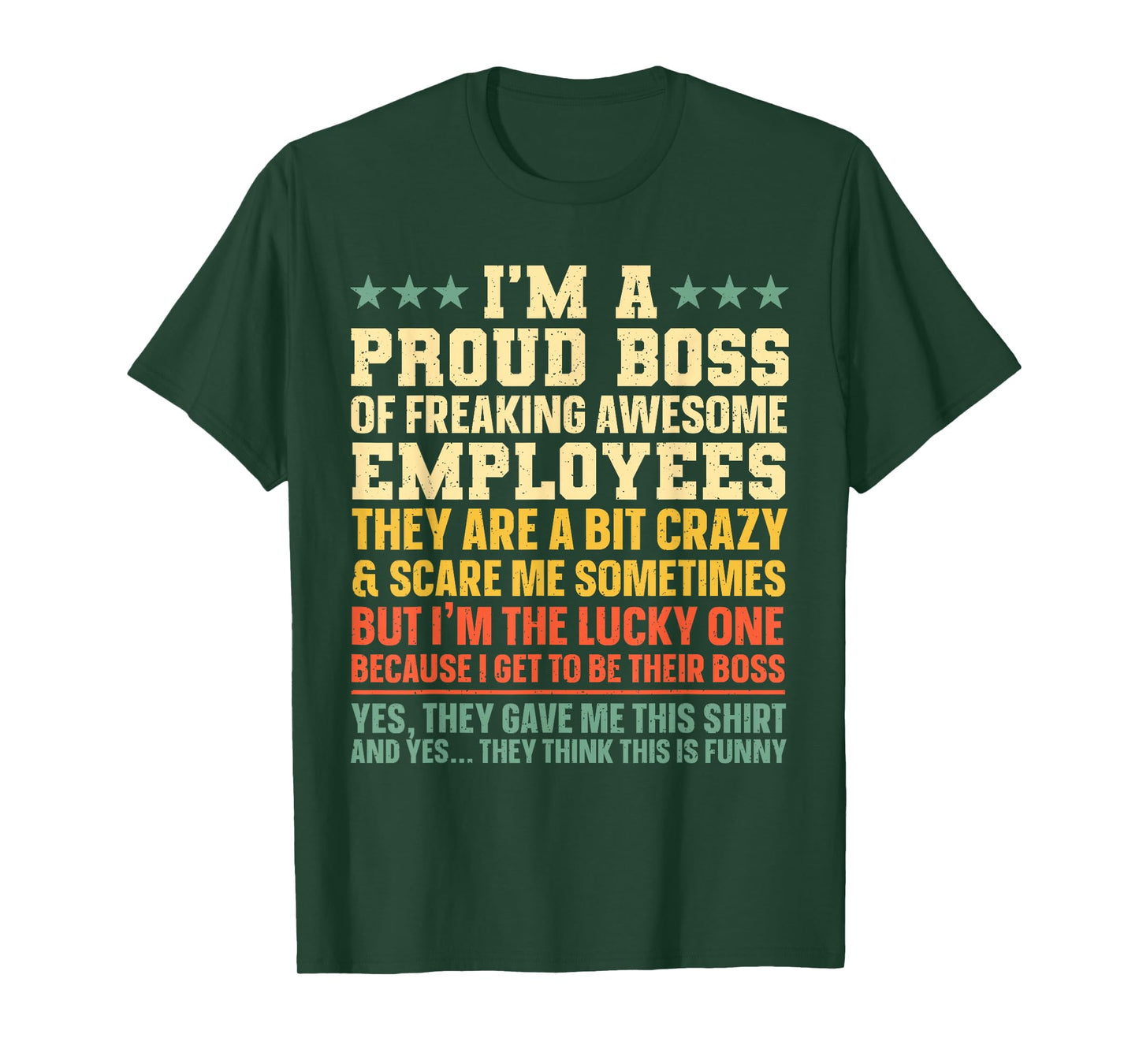 Funny Boss Art For Men Women Dad Mom Boss Appreciation Day T-Shirt