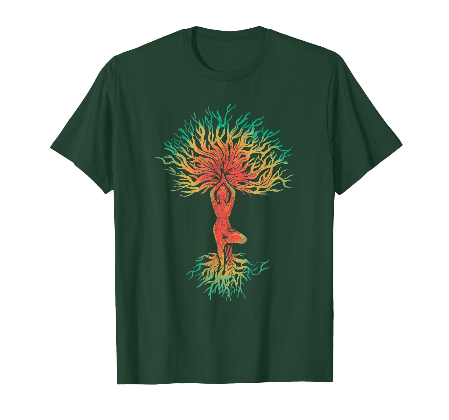 Woman in yoga pose tree T-Shirt