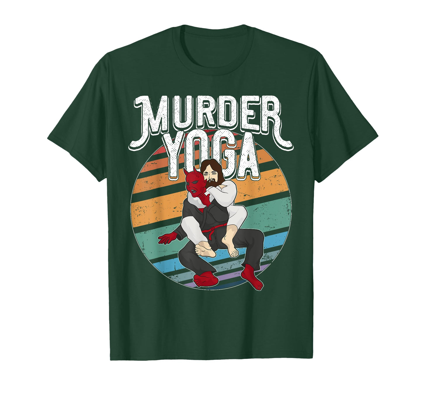 Murder Yoga Shirt Brazilian Jiu Jitsu BJJ Gi Rolling Belt T-Shirt