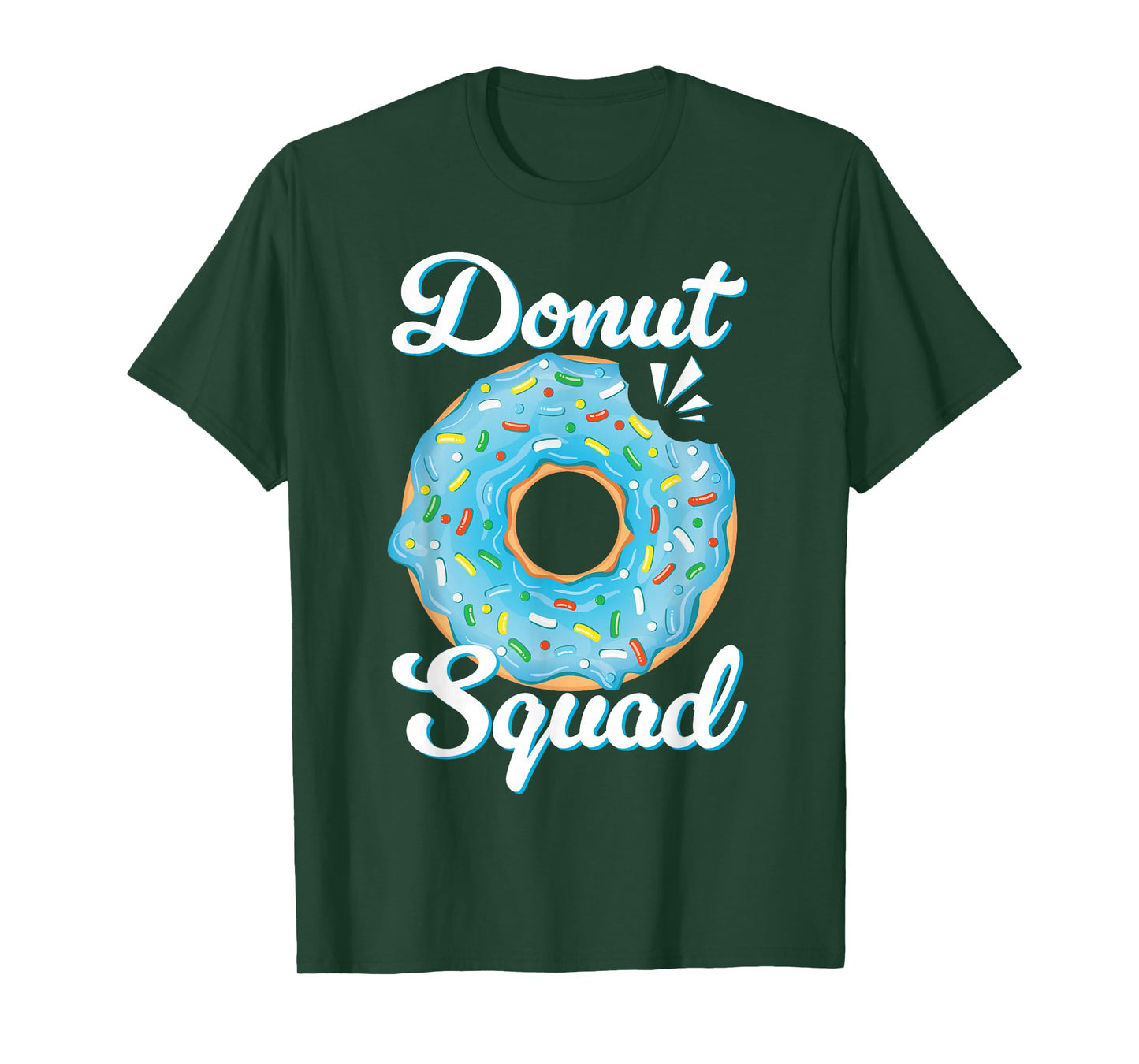 Donut Squad Sprinkle Blue Doughnut Birthday Party Kids Boys T-Shirt