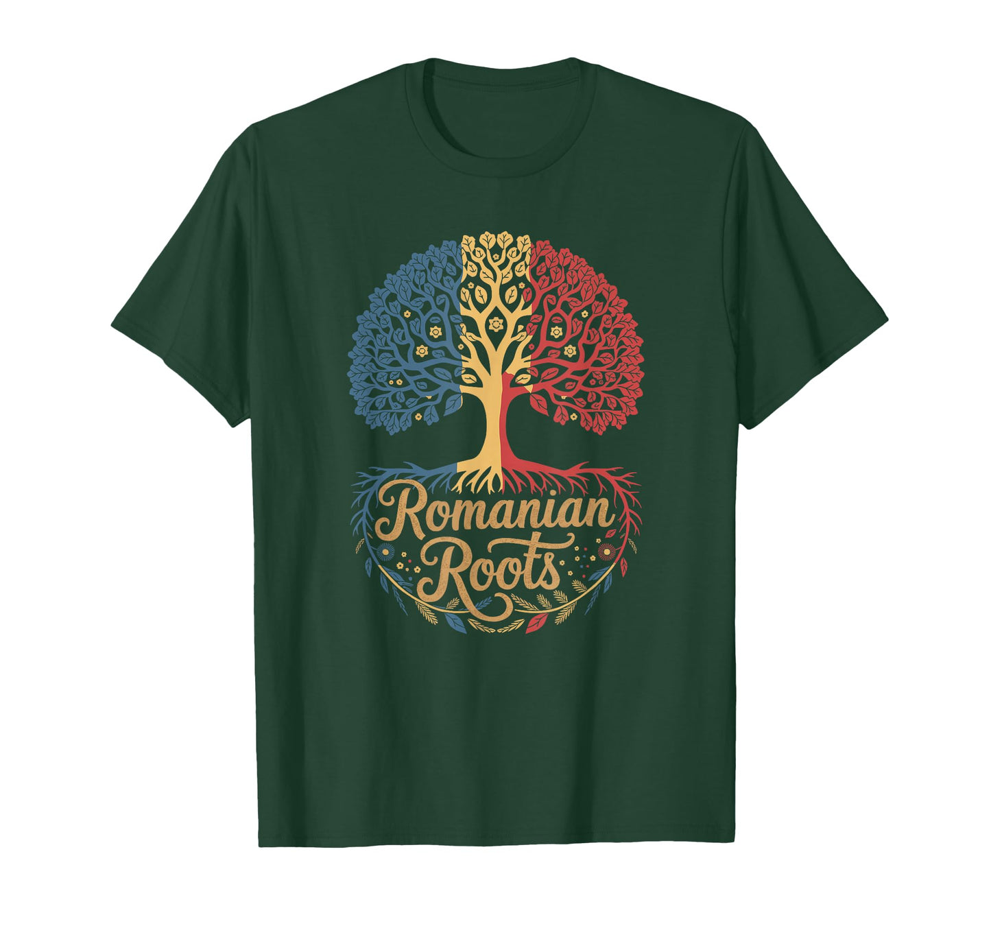 Romania Roots - Romanian Flag Colors Family Tree Souvenir T-Shirt