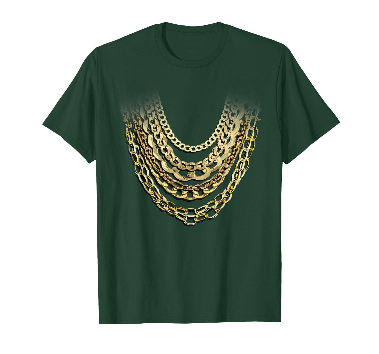 Golden Chains Funny Hip Hop Fan And Gold Lover Gift T-Shirt
