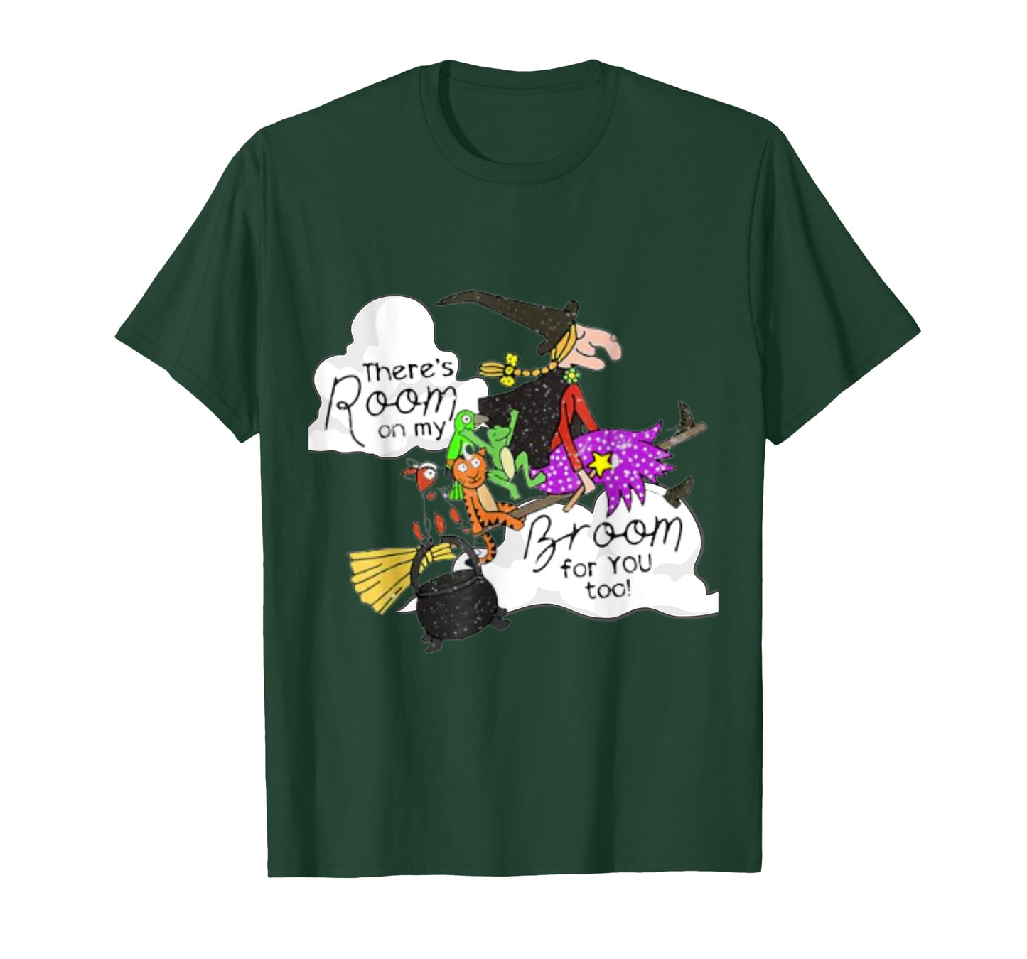 There's Room On My Broom 4 You Too Funny Teacher Witch T-Shirt