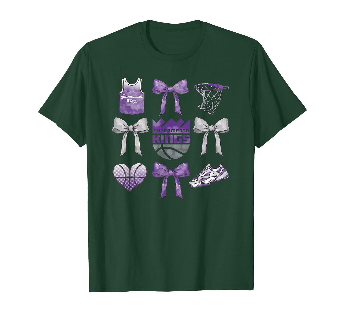 NBA Sacramento Kings Bow Grid T-Shirt