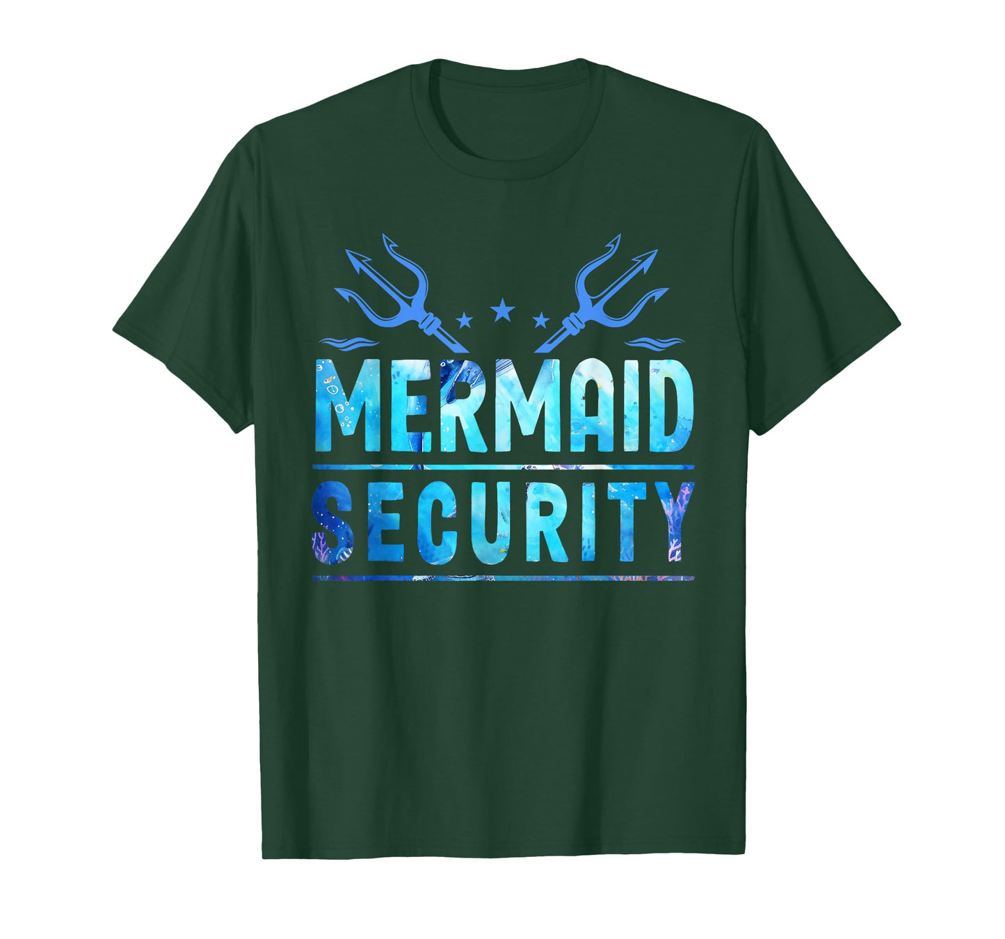 Mermaid Security Funny Dad Mermaid Family Mermaid Squad T-Shirt
