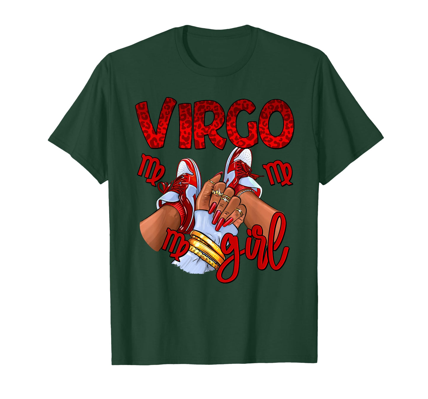 Virgo Girl Birthday Women Sneakers Zodiac Sign Bday T-Shirt