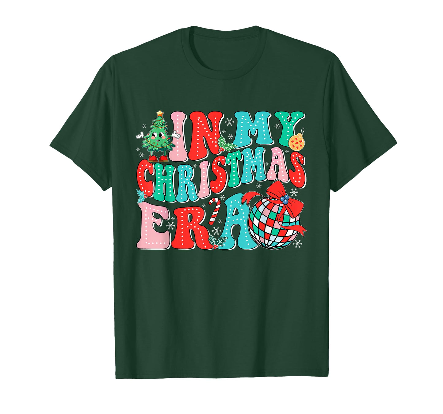 In My Christmas Era Vintage Groovy Christmas Holiday Xmas T-Shirt