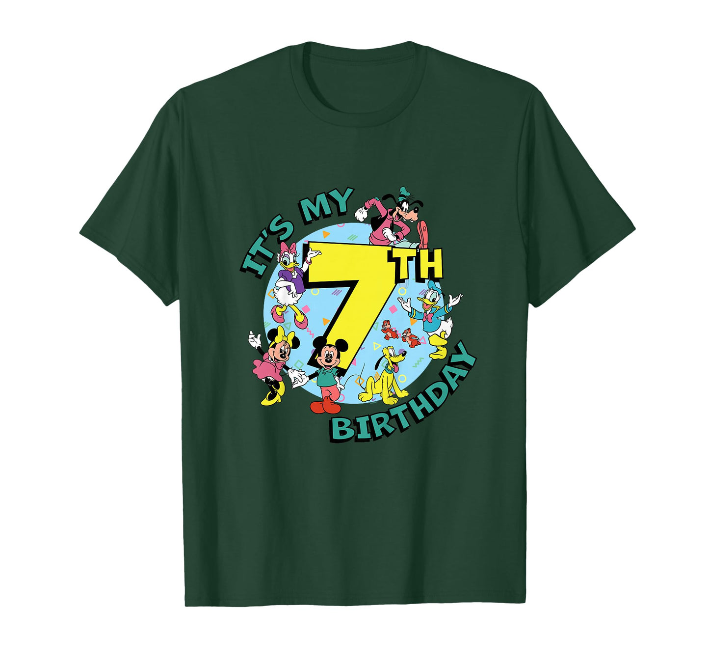 Disney Mickey and Friends It’s My Seventh 7th Birthday T-Shirt