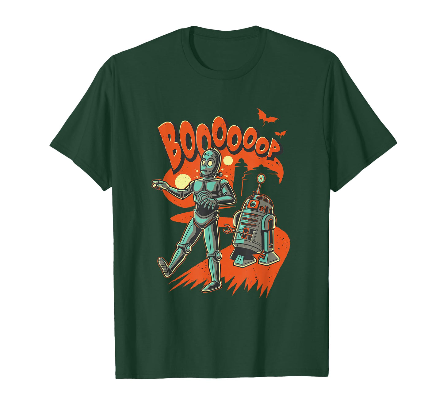Star Wars Halloween BOOOOOP Monster Droids Vintage T-Shirt
