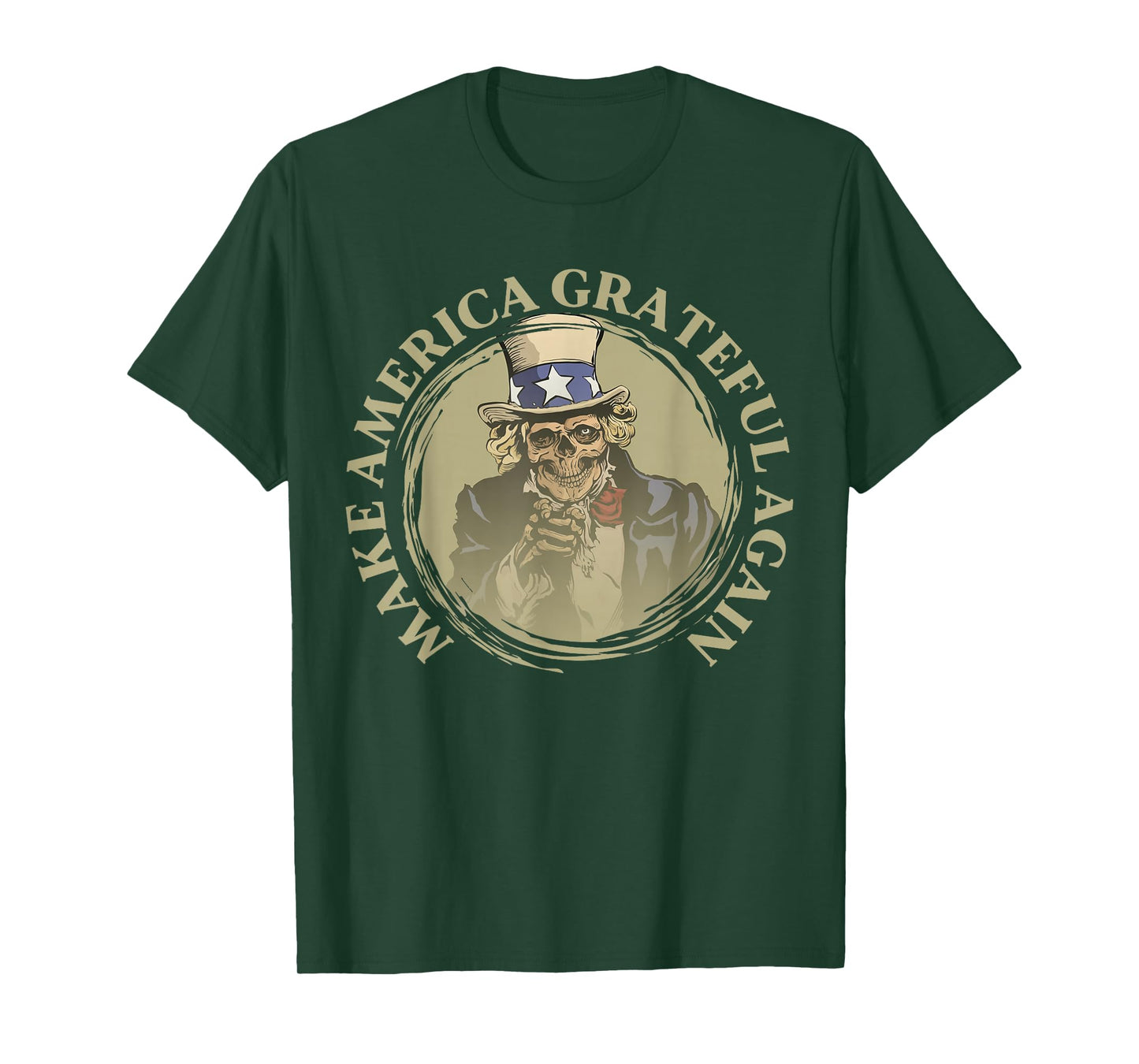 Vintage Design Uncle Sam Retro Make America Grateful Again T-Shirt