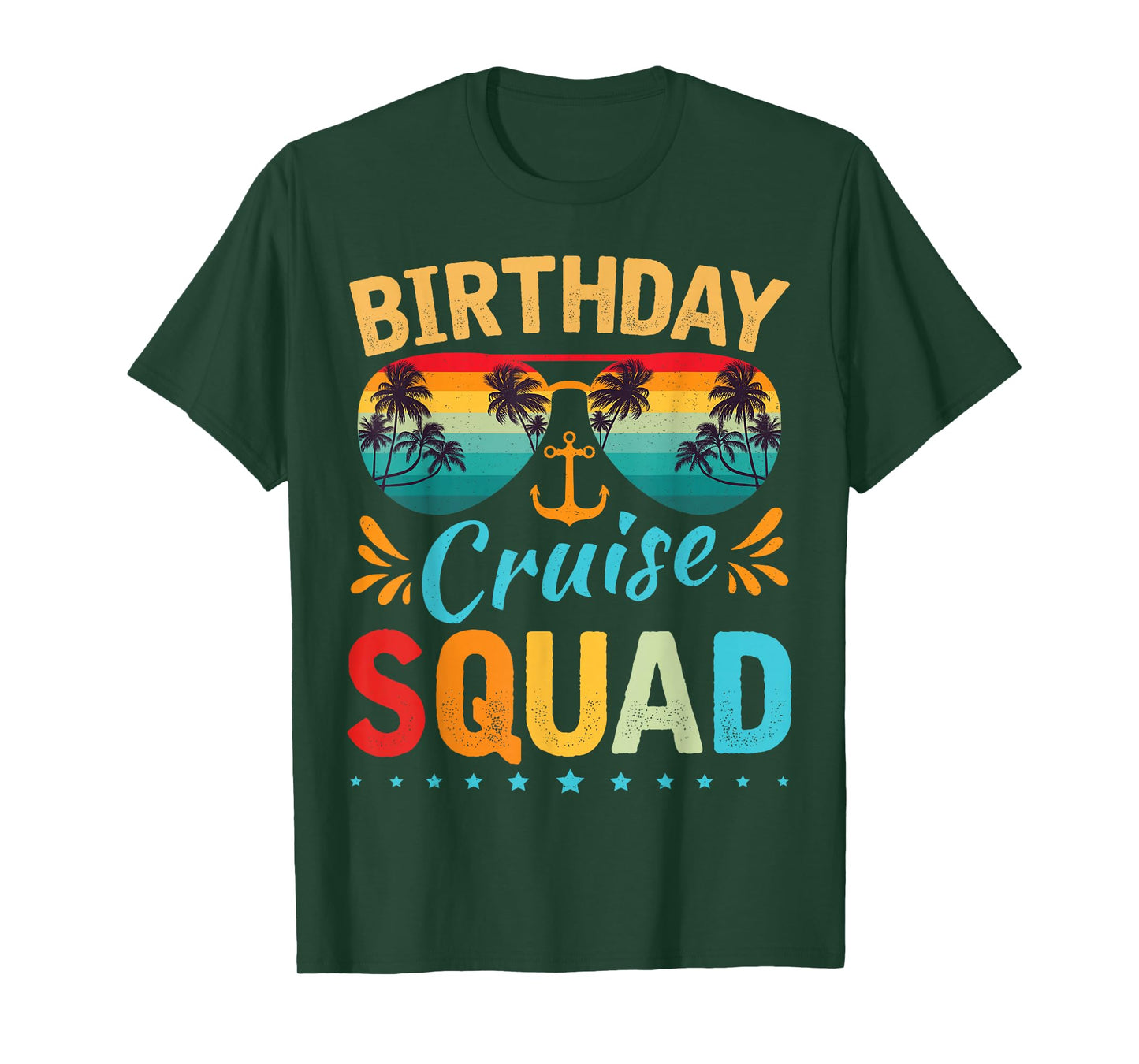 Birthday Cruise Squad Tee Family Birthday Party Vacation T-Shirt