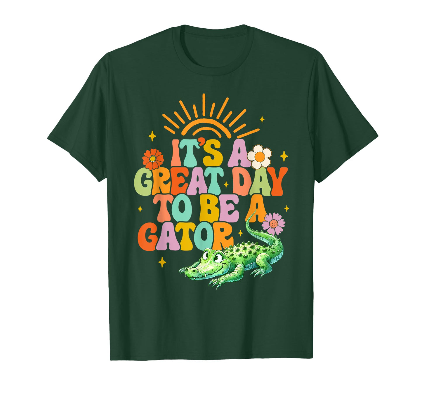 Teacher School Alligator It's A Great A Day To Be A Gator Men Women Girls Kids T-Shirt