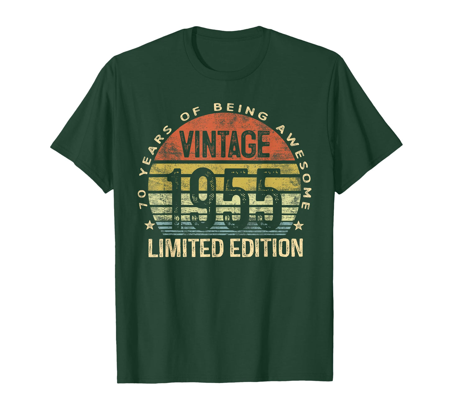 Vintage 1955 Limited Edition 70-Year-Old Gifts 70th Birthday T-Shirt