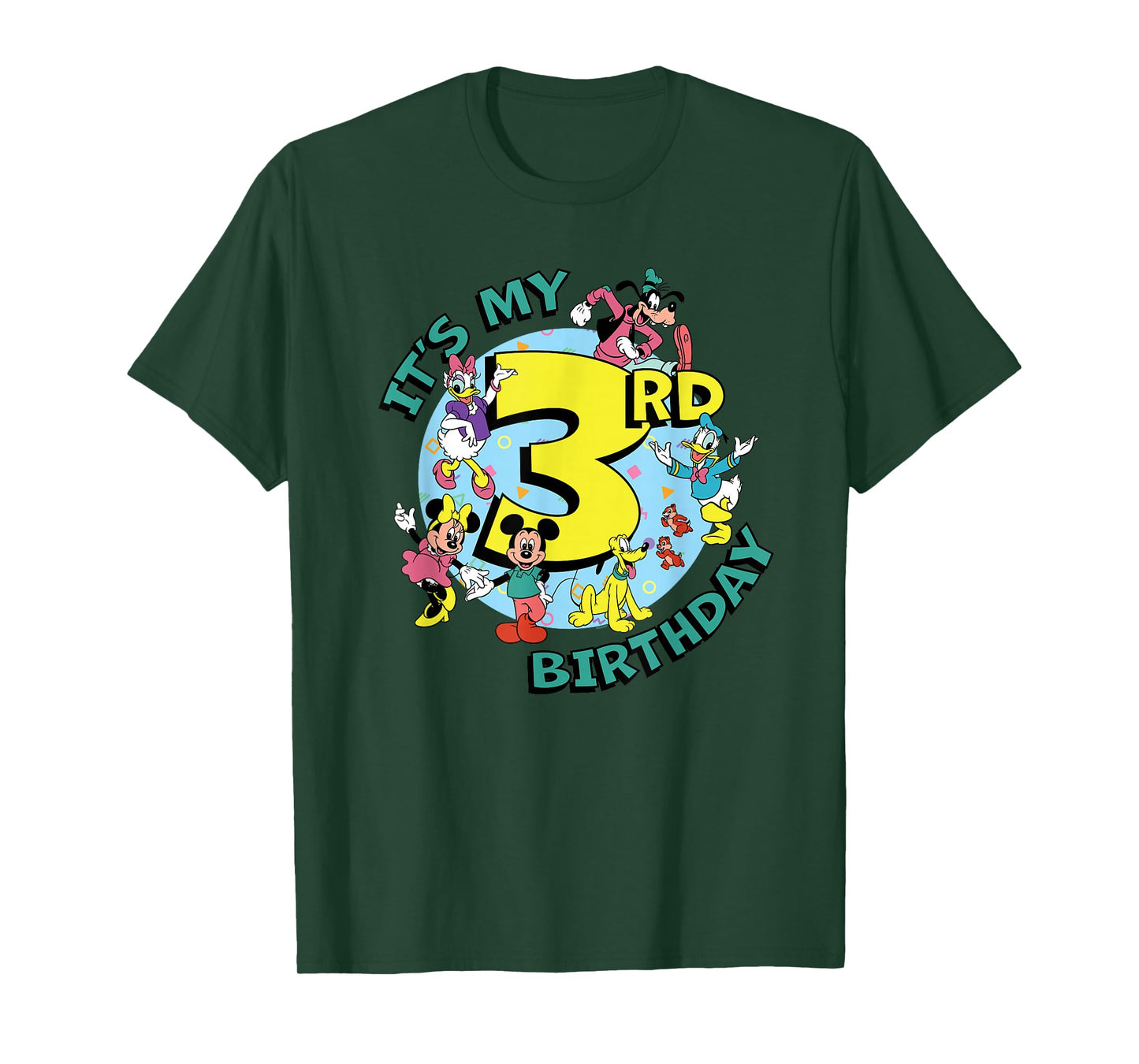 Disney Mickey and Friends It's My Third 3rd Birthday T-Shirt