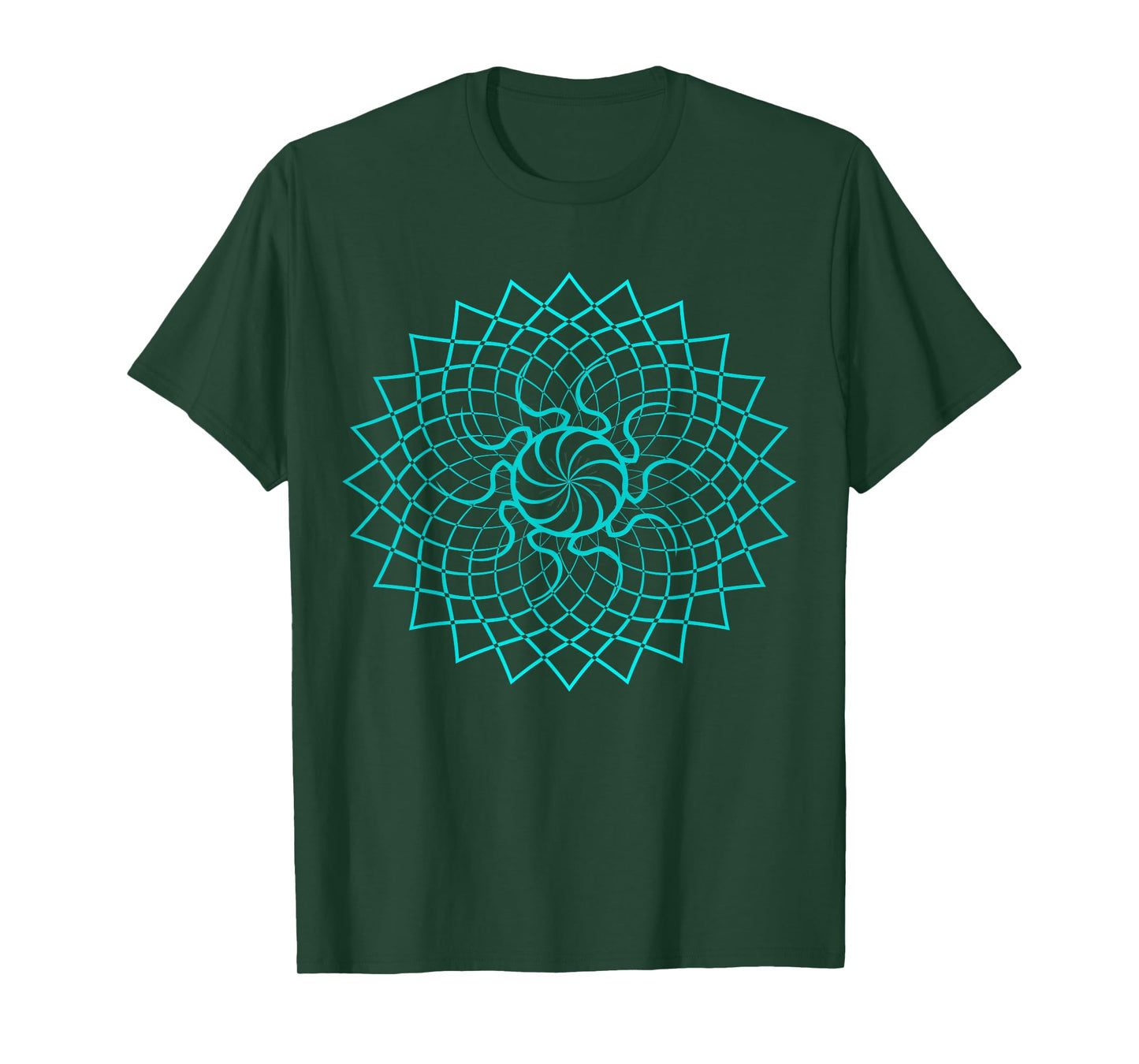 Mandala Geometry Sacred Fractal Art Yoga Mantra Good Vibe T-Shirt
