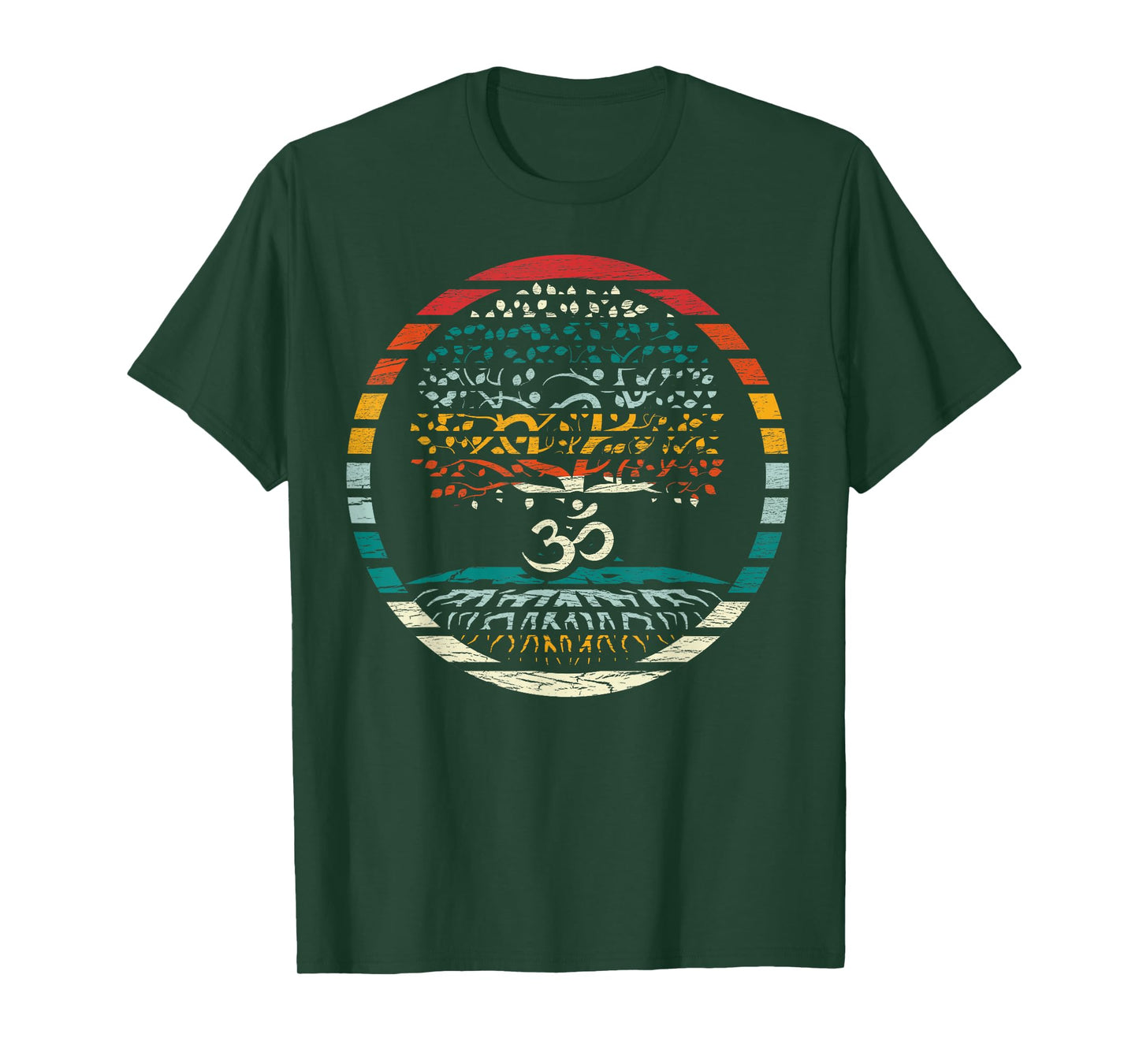 Tree of Life Shirt with Om Symbol Yoga Om Tee T-Shirt