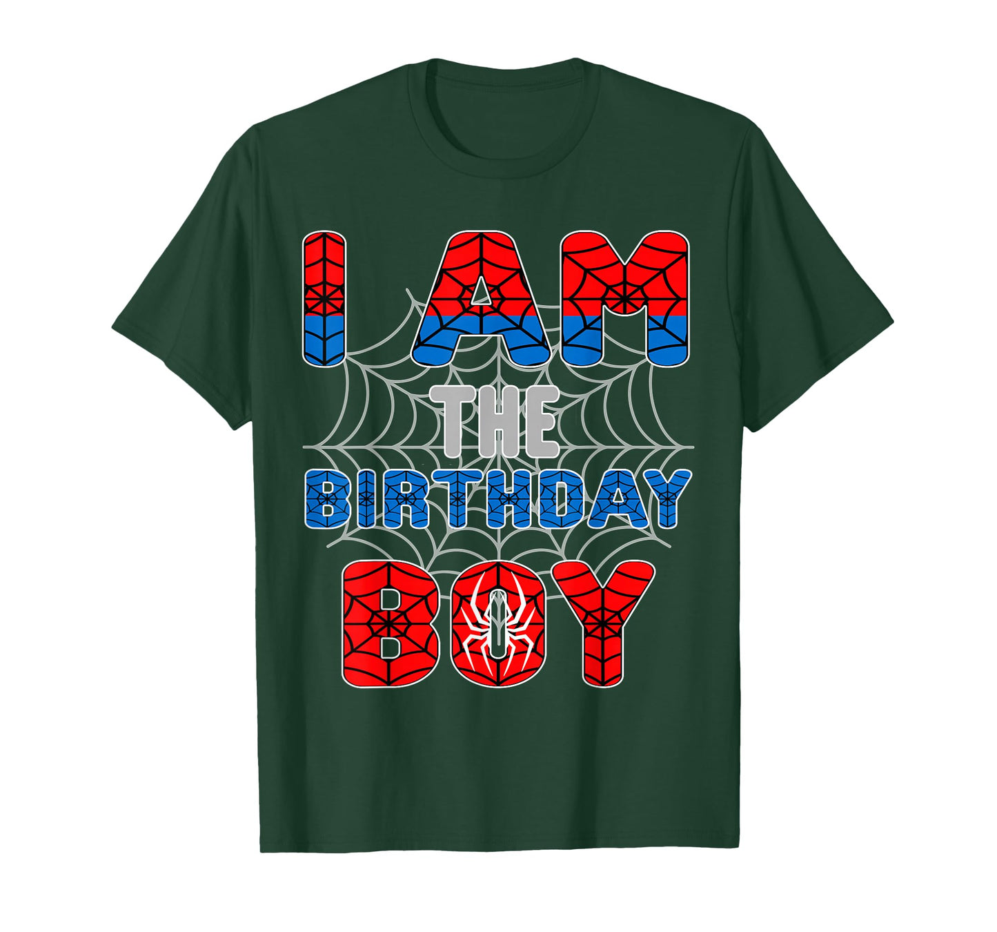 Spider Web Birthday Party I'm The Birthday Boy T-Shirt